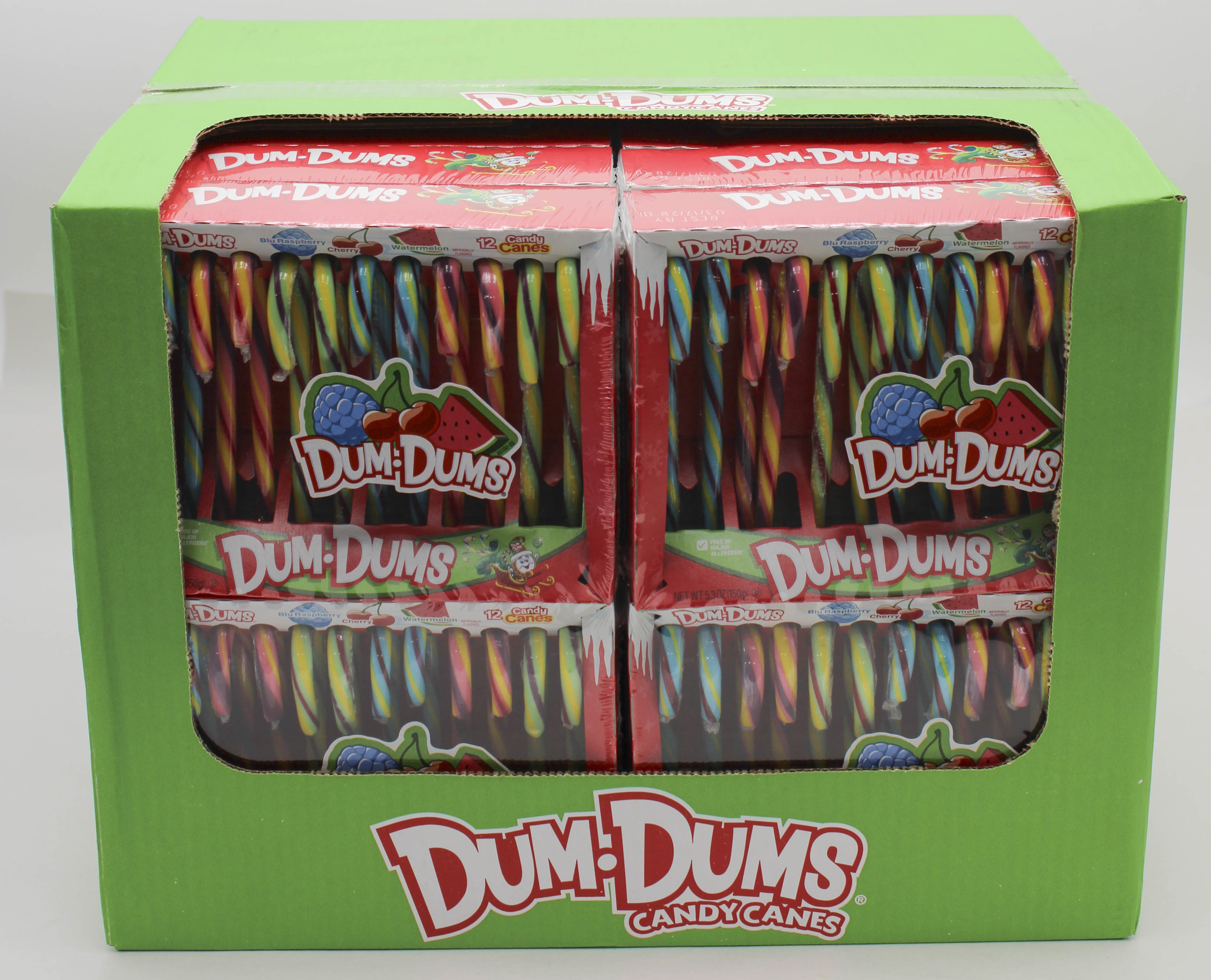 Dum Dums Candy Canes 12ct Box 5.3oz (BB 3/31/28)