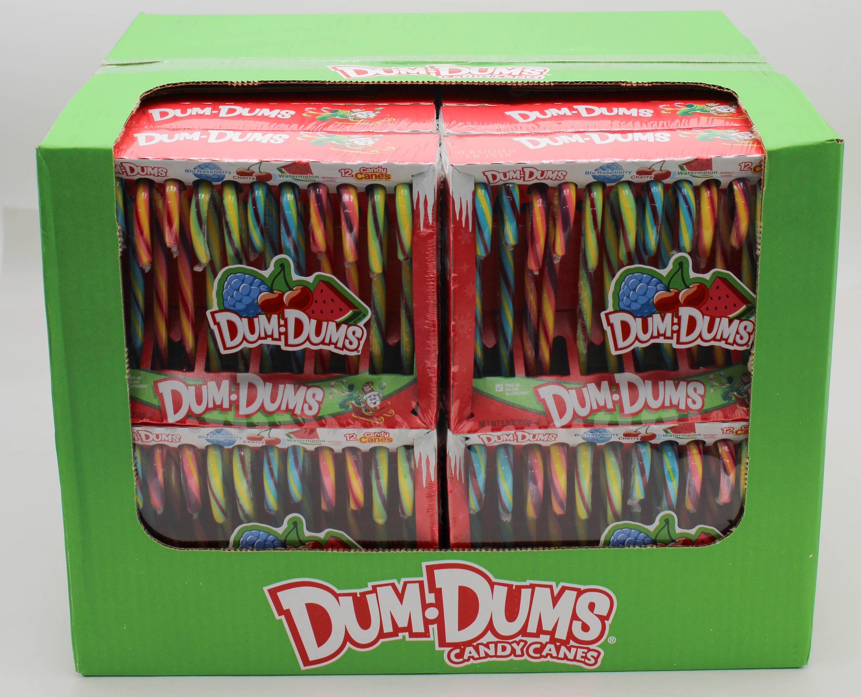 Dum Dums Candy Canes 12ct Box 5.3oz (BB 3/31/28)