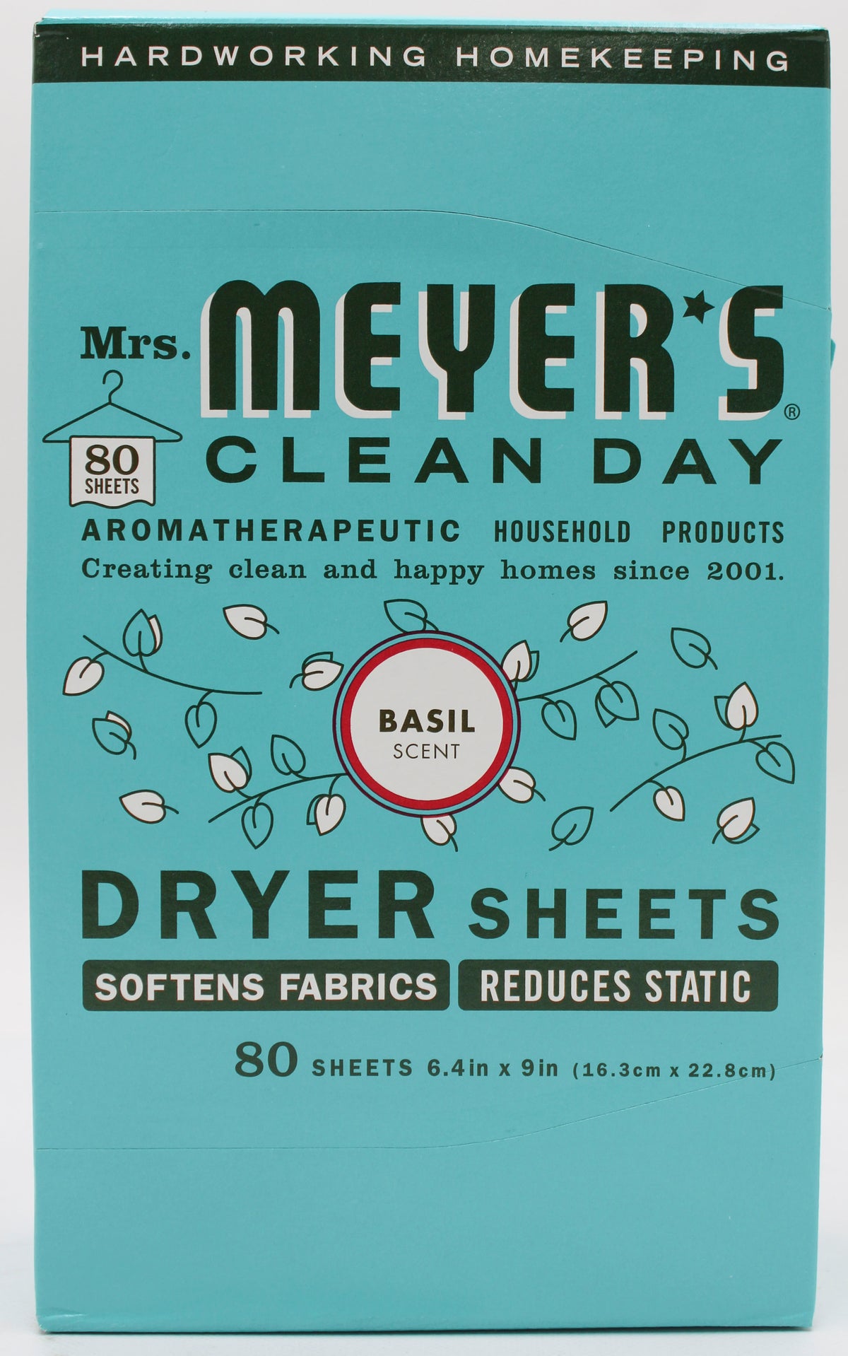MRS MEYERS DRYER SHEETS BASIL 80ct US