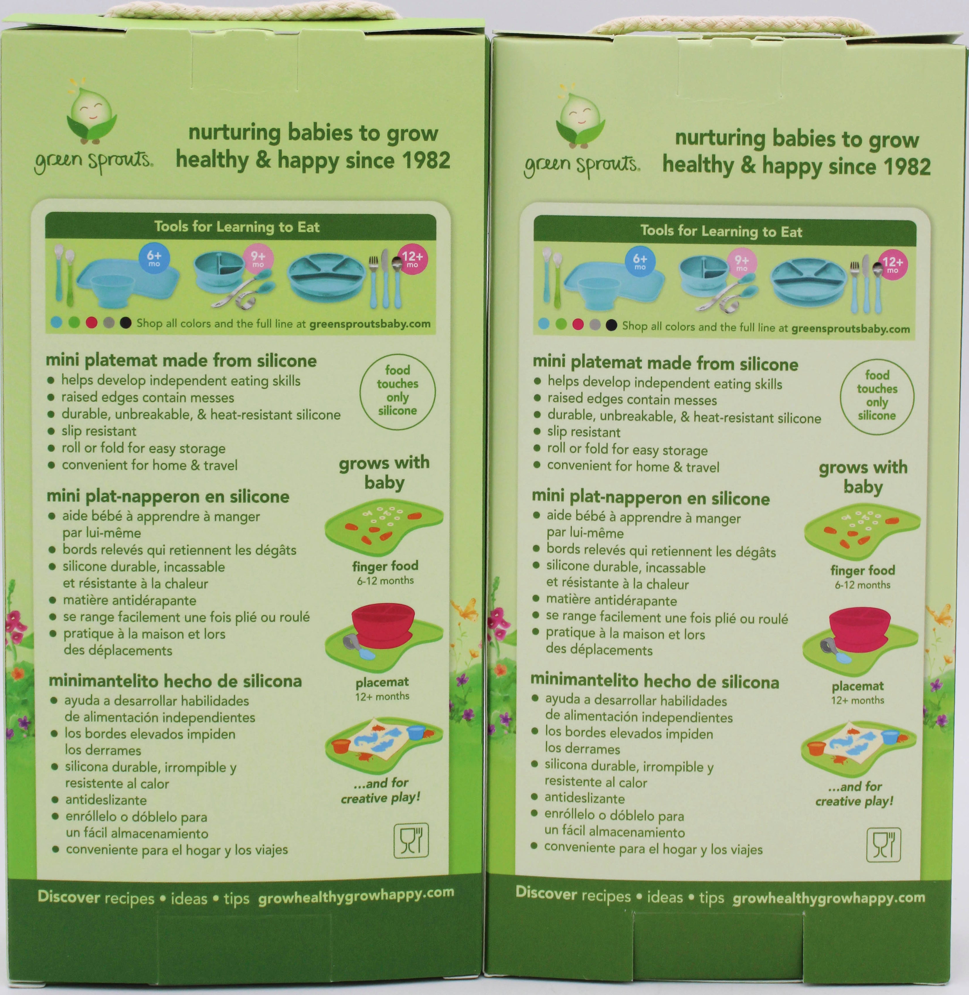 O2COOL FINGER FOOD PLACEMAT - AQUA -6MO+ NI.