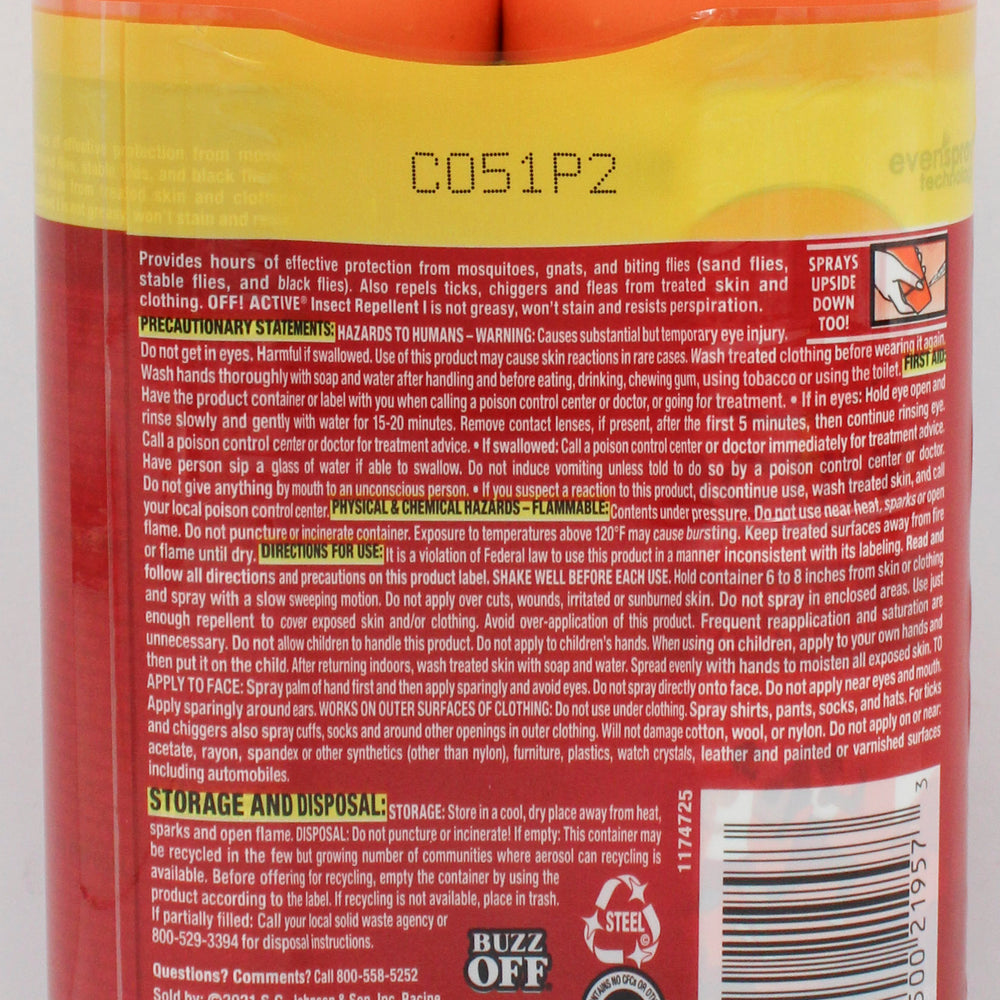 OFF ACTIVE AEROSOL TWIN PACK 6oz US