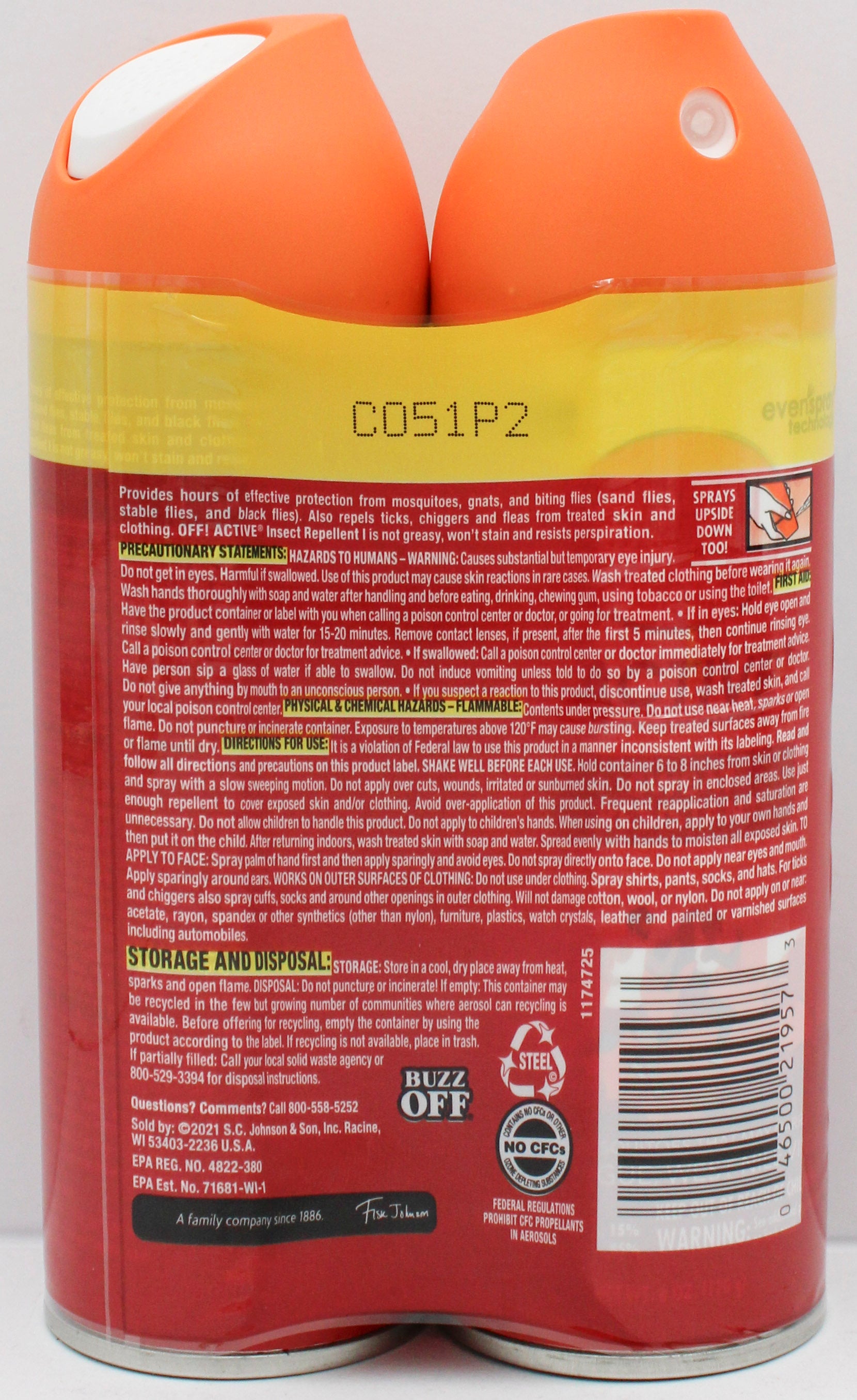 OFF ACTIVE AEROSOL TWIN PACK 6oz US