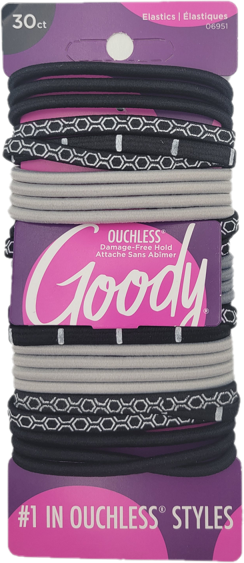 GOODY OUCHLESS ELASTICS 30CT ASSORTER NI