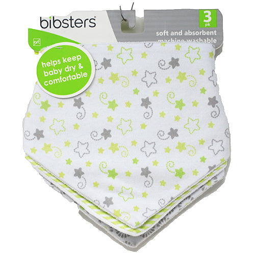 BIBSTERS BABY BIB 3CT-ASST/NI