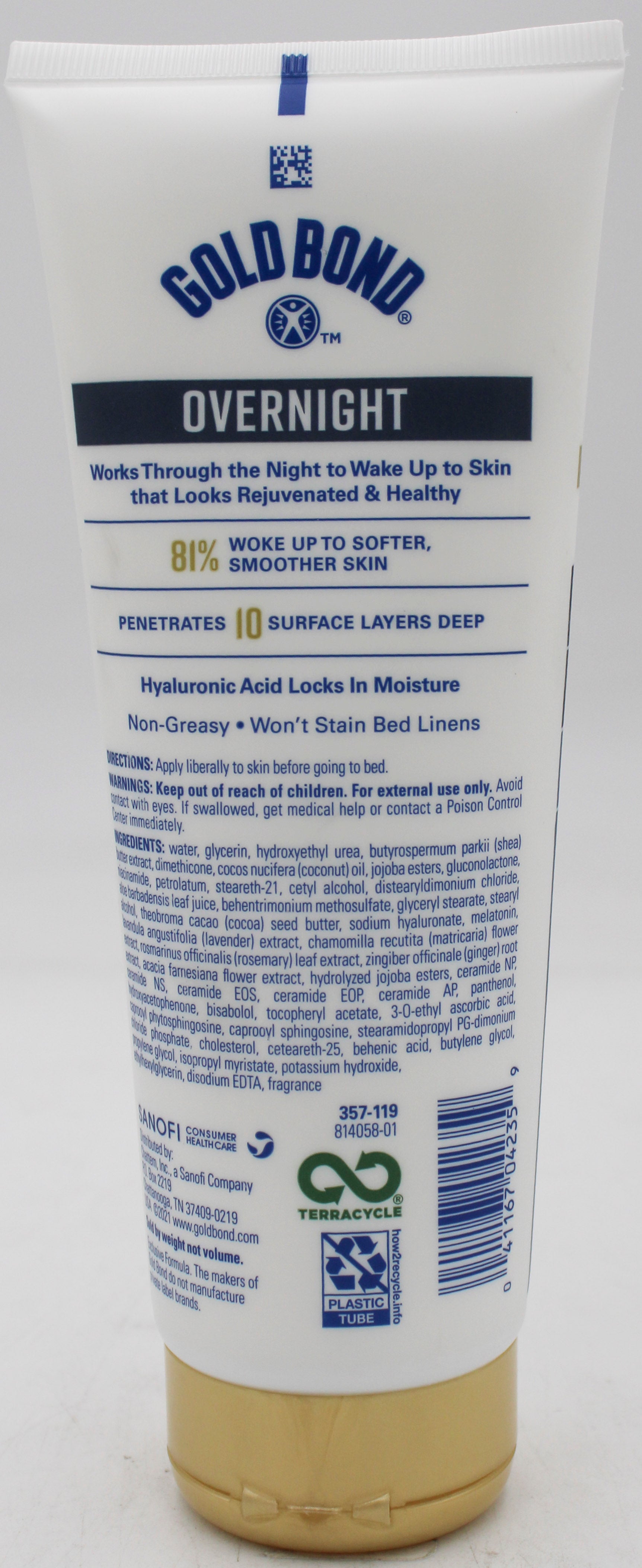 GOLD BOND OVERNIGHT DEEP MOISTURIZING 8 OZ NI