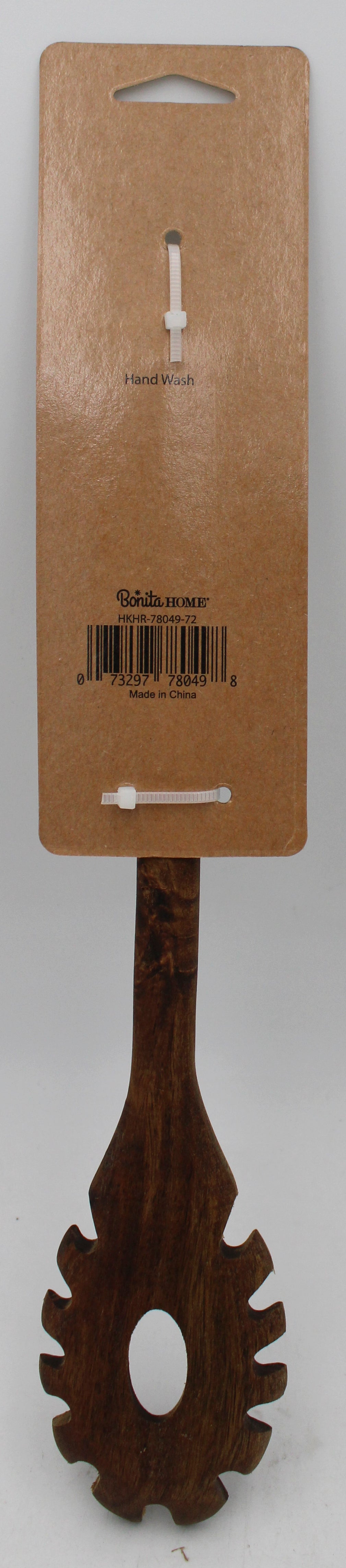 13in Acacia Spaghetti Server SS Handle