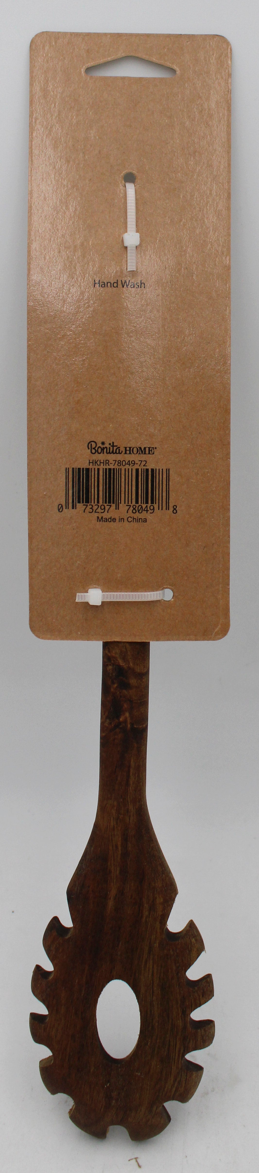 13in Acacia Spaghetti Server SS Handle