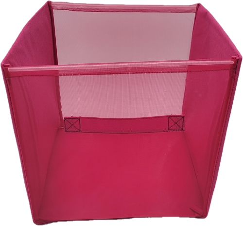 HOME CREATIONS STORAGE CUBE 12x12x12x FUSHIA