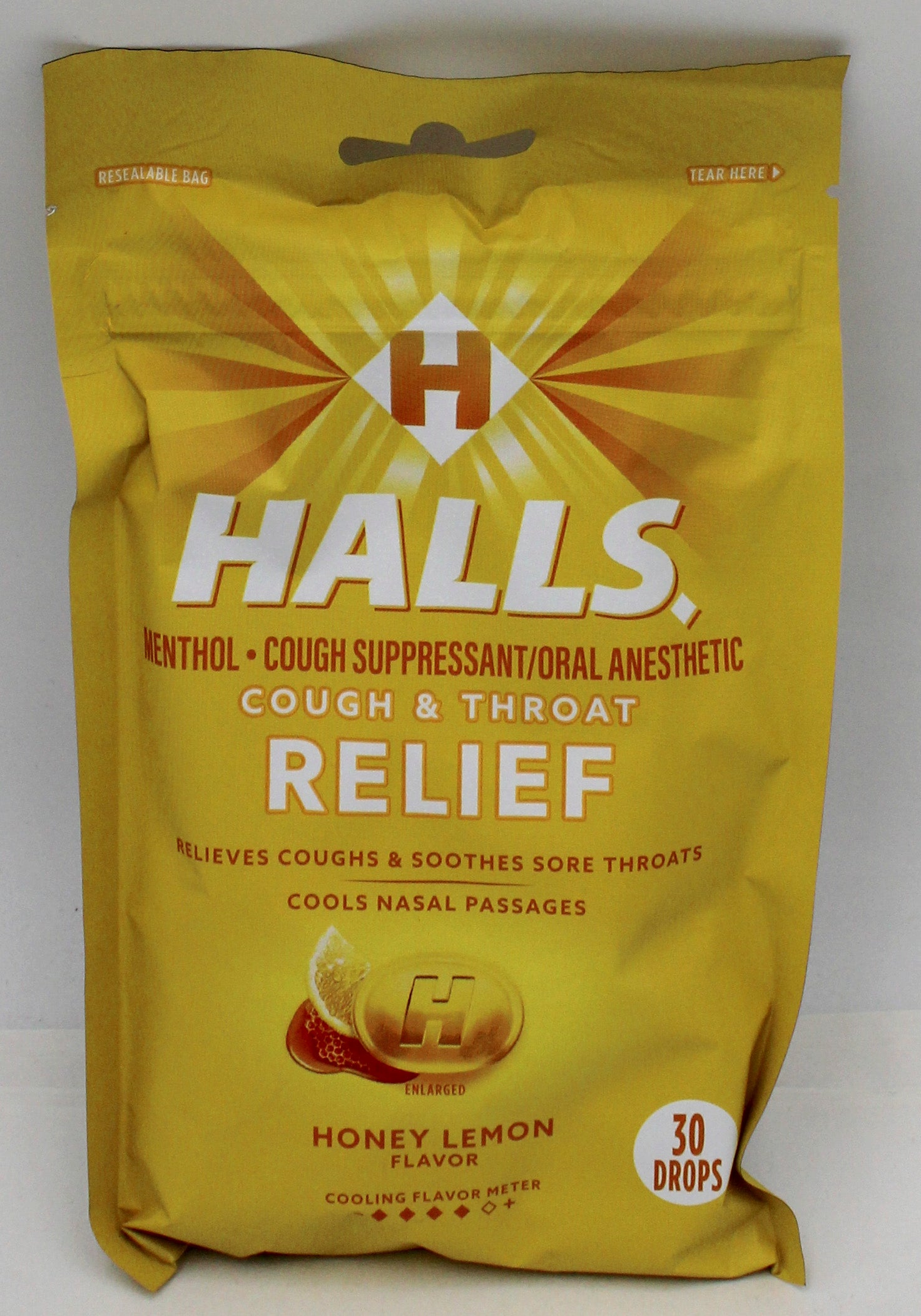 HALLS HONEY LEMON 30 PC BB 1/3/27
