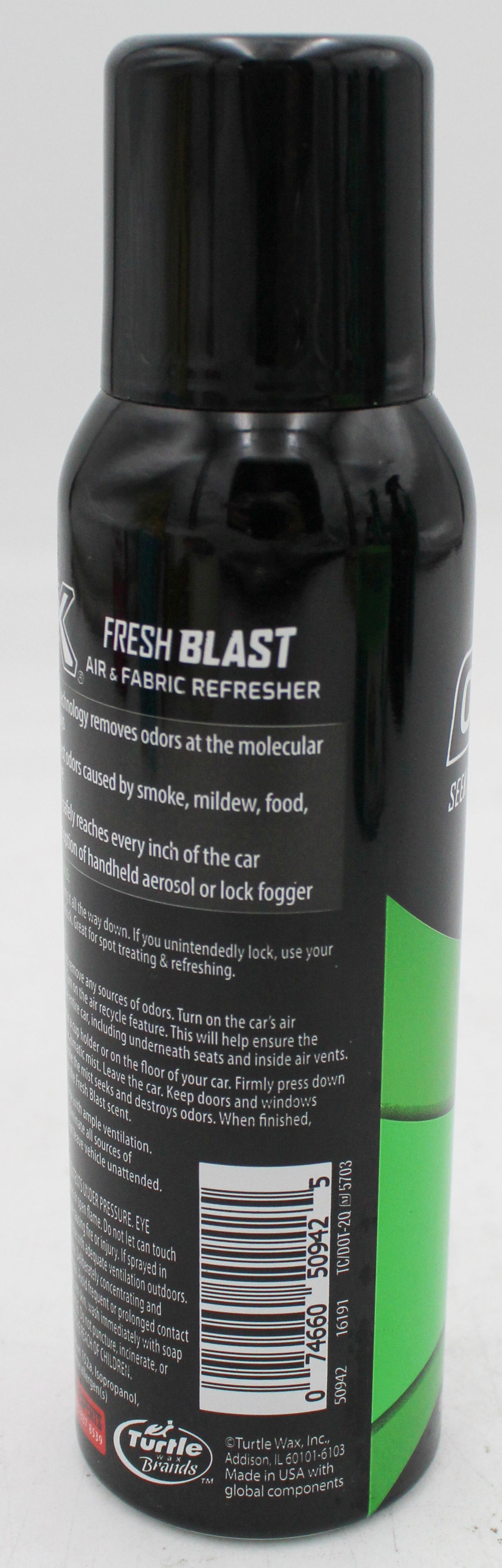 SP TURTLE WAX ODOR X DESTROY ELIMINATES SMOKE & MALODORS 3oz