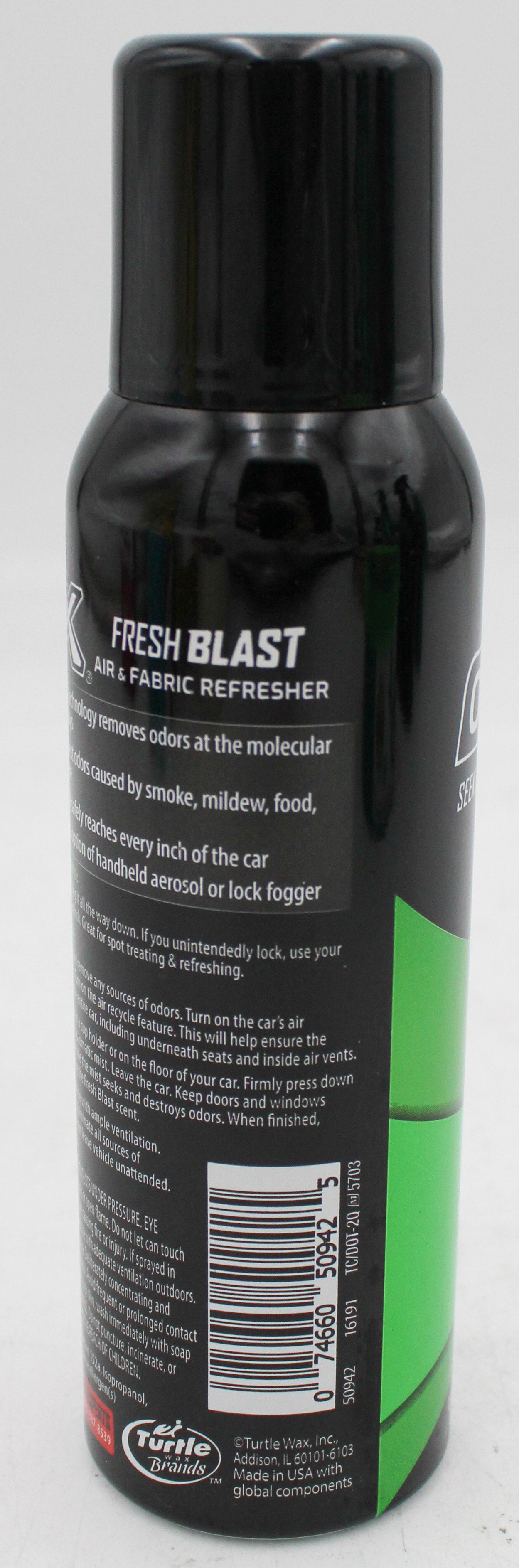 SP TURTLE WAX ODOR X DESTROY ELIMINATES SMOKE & MALODORS 3oz