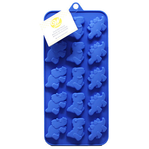 WILTON DINOSAUR SILICONE CANDY MOLD (12 CAVITY)