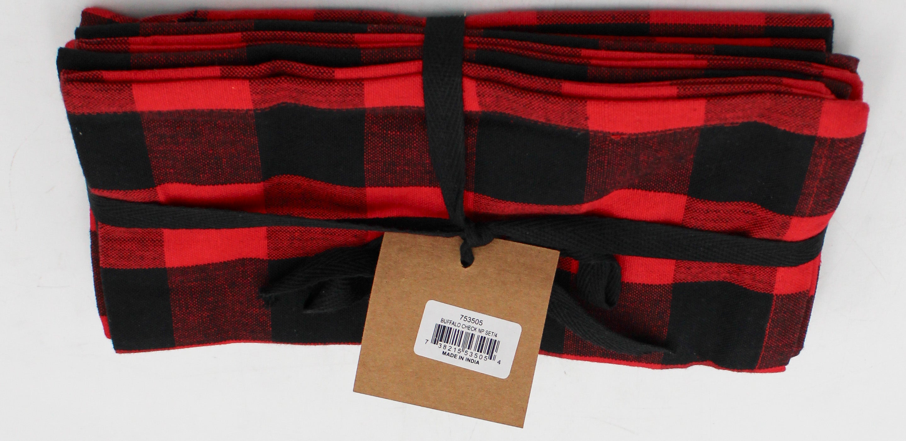4CT BUFFALO CHECK NAPKIN SET