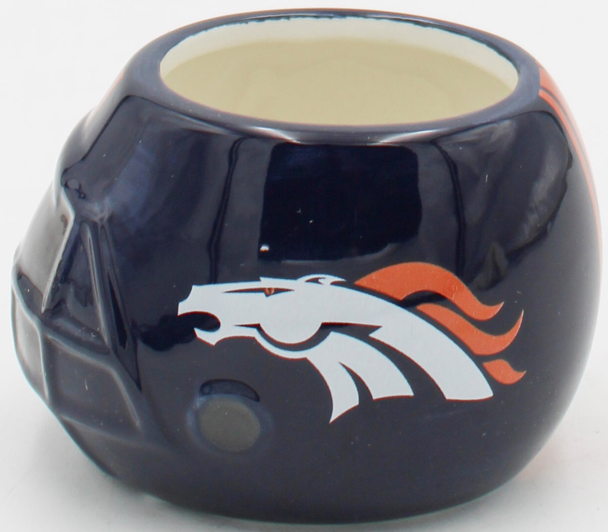 OFFICIALLY LICENCED DENVER BRONCOS SMALL CERAMIC HELMET