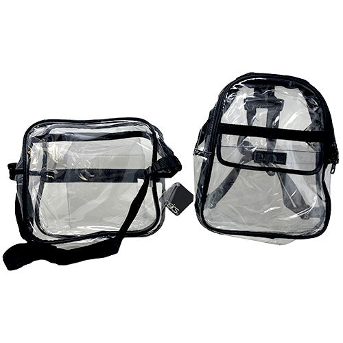 BACKPCK/MSSNGR BAG-CLEAR/ASST-NI