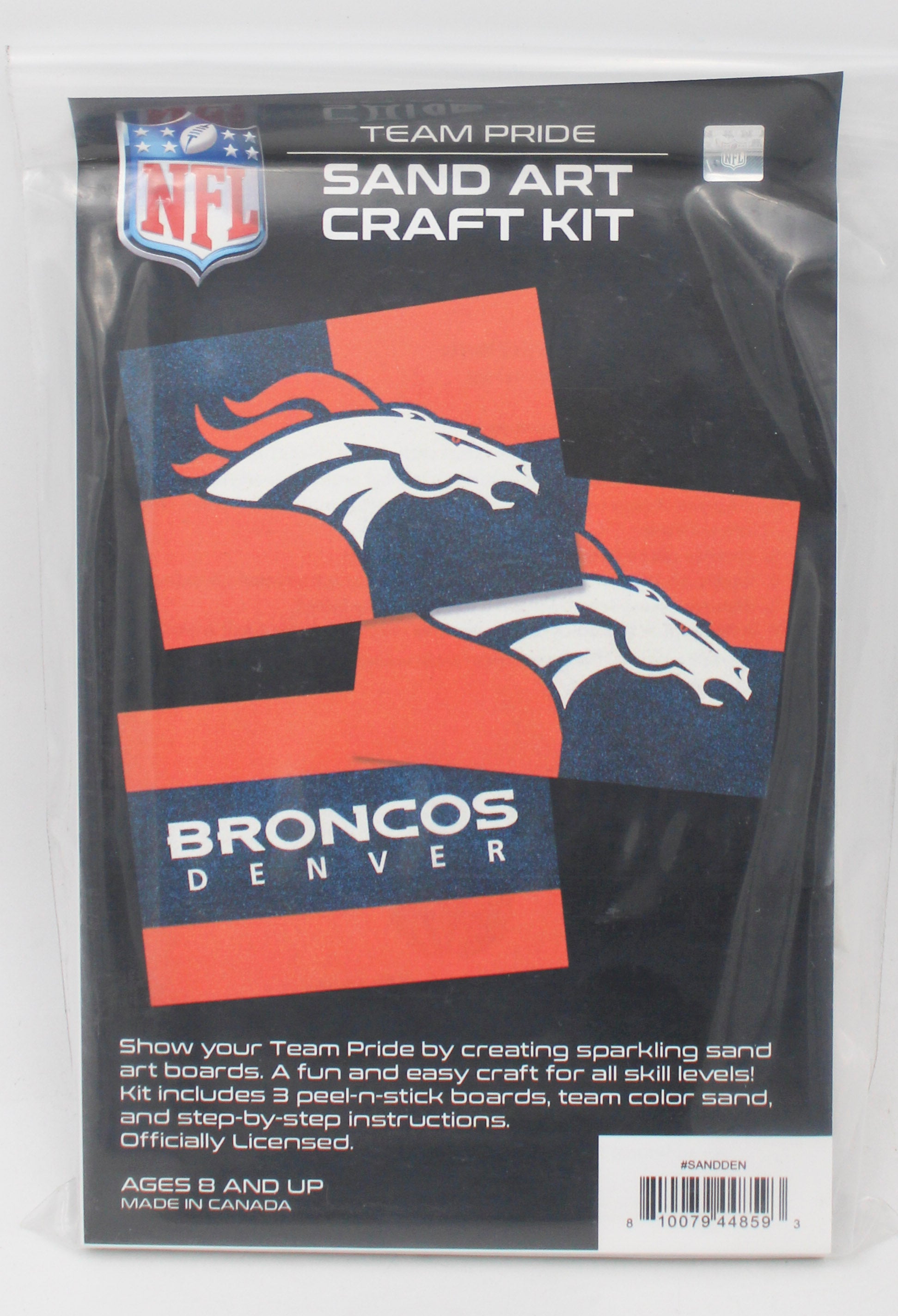 DENVER BRONCOS SAND ART CRAFT KIT
