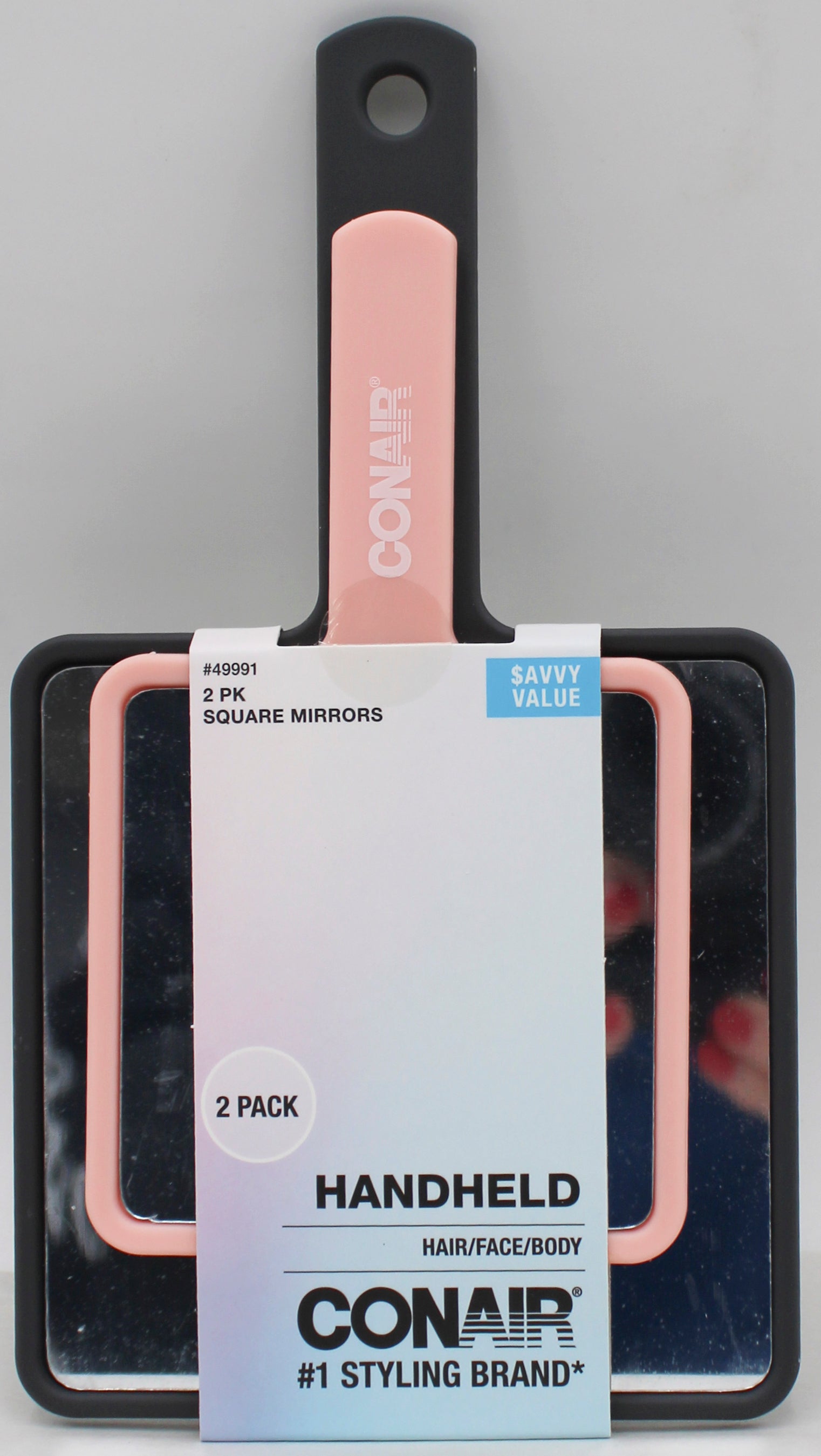 Conair Square Mirror Set 2-Pack | Wholesale Beauty Accessories