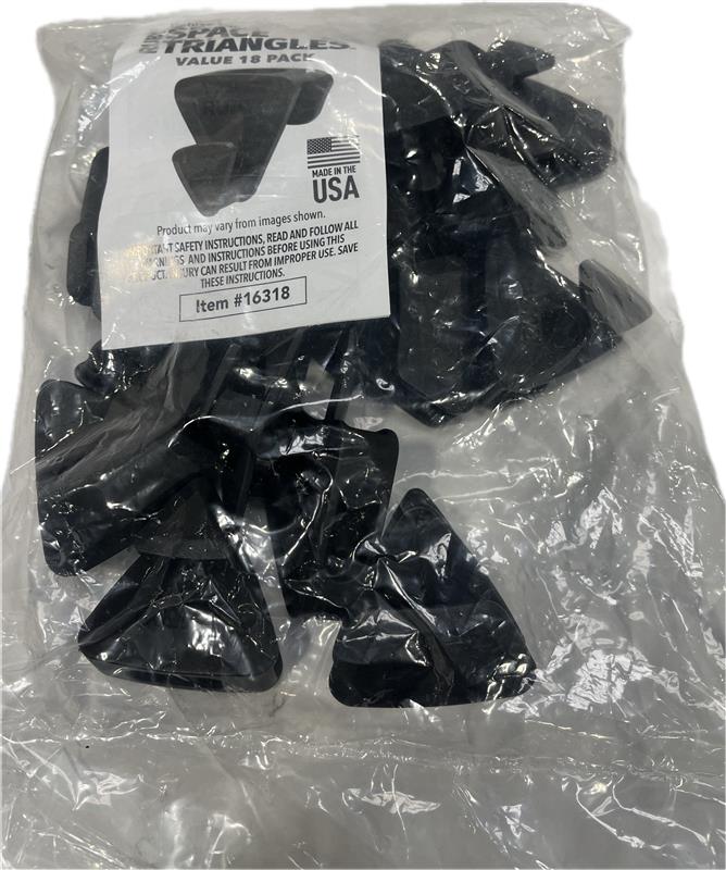 SP RUBY SPACE BLACK TRIANGLES 18CT. BAG NI