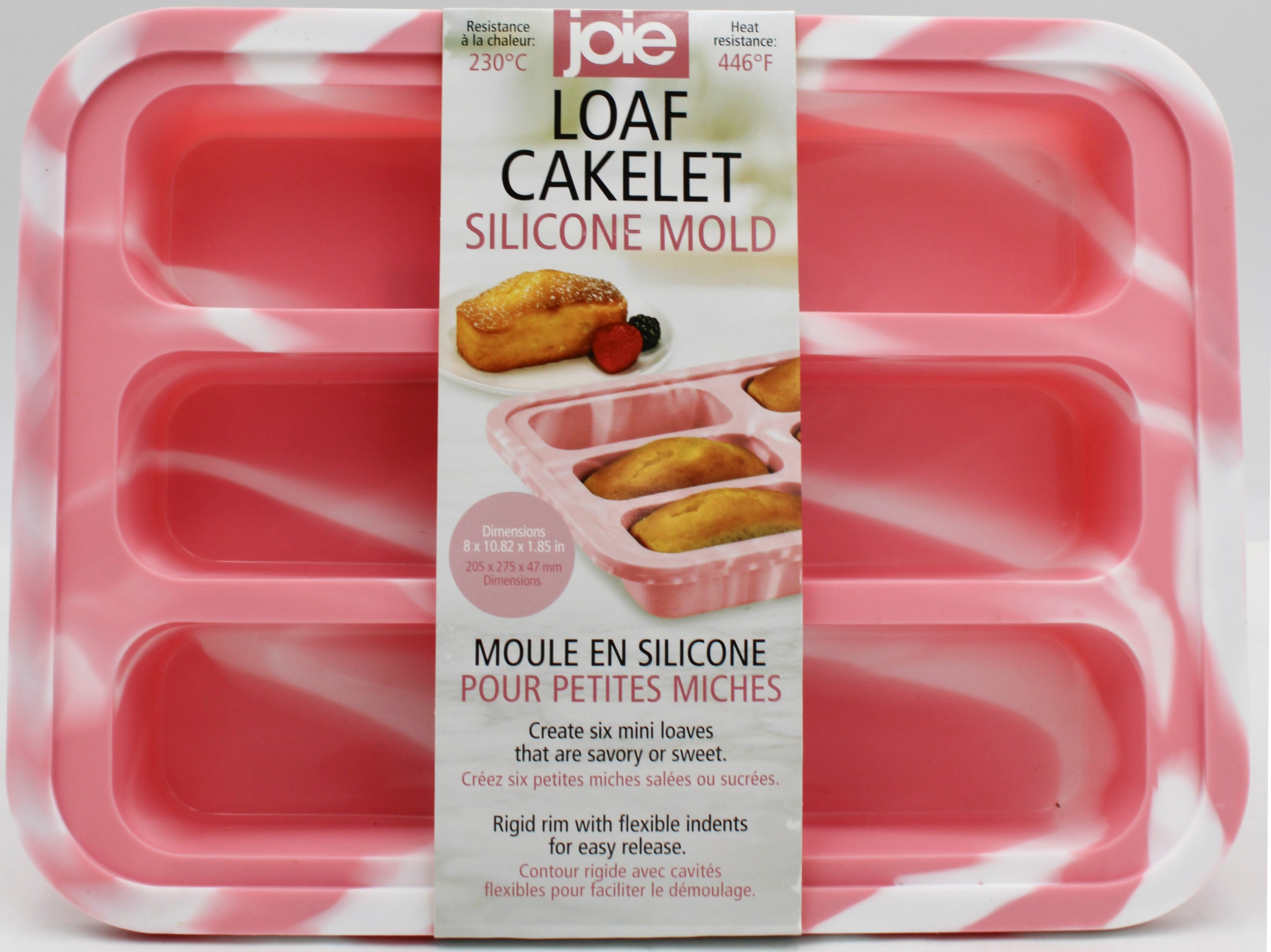 LOAF CAKELET SILICONE MOLD - PINK NI