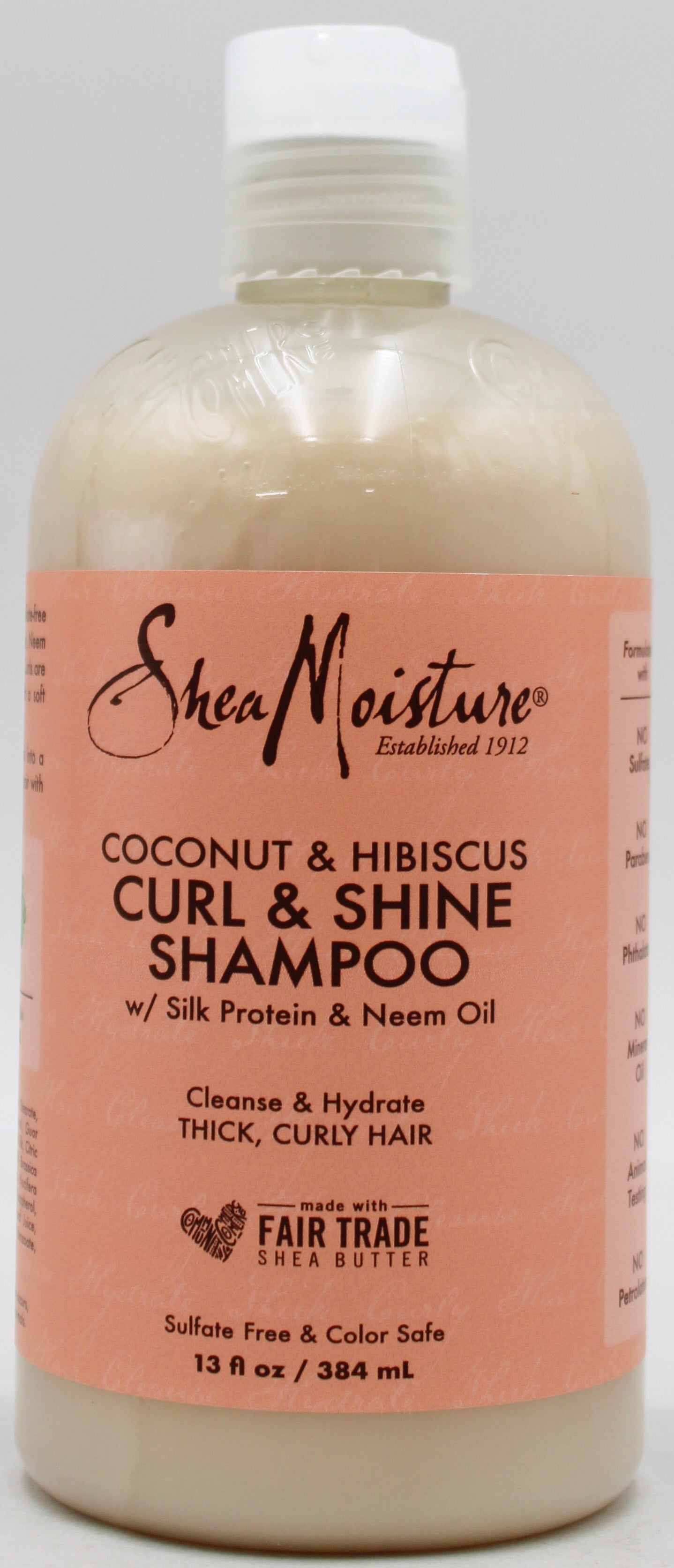 SHEA MOISTURE SHAMPOO CURL + SHINE COCONUT & HIBISCUS 13floz NI