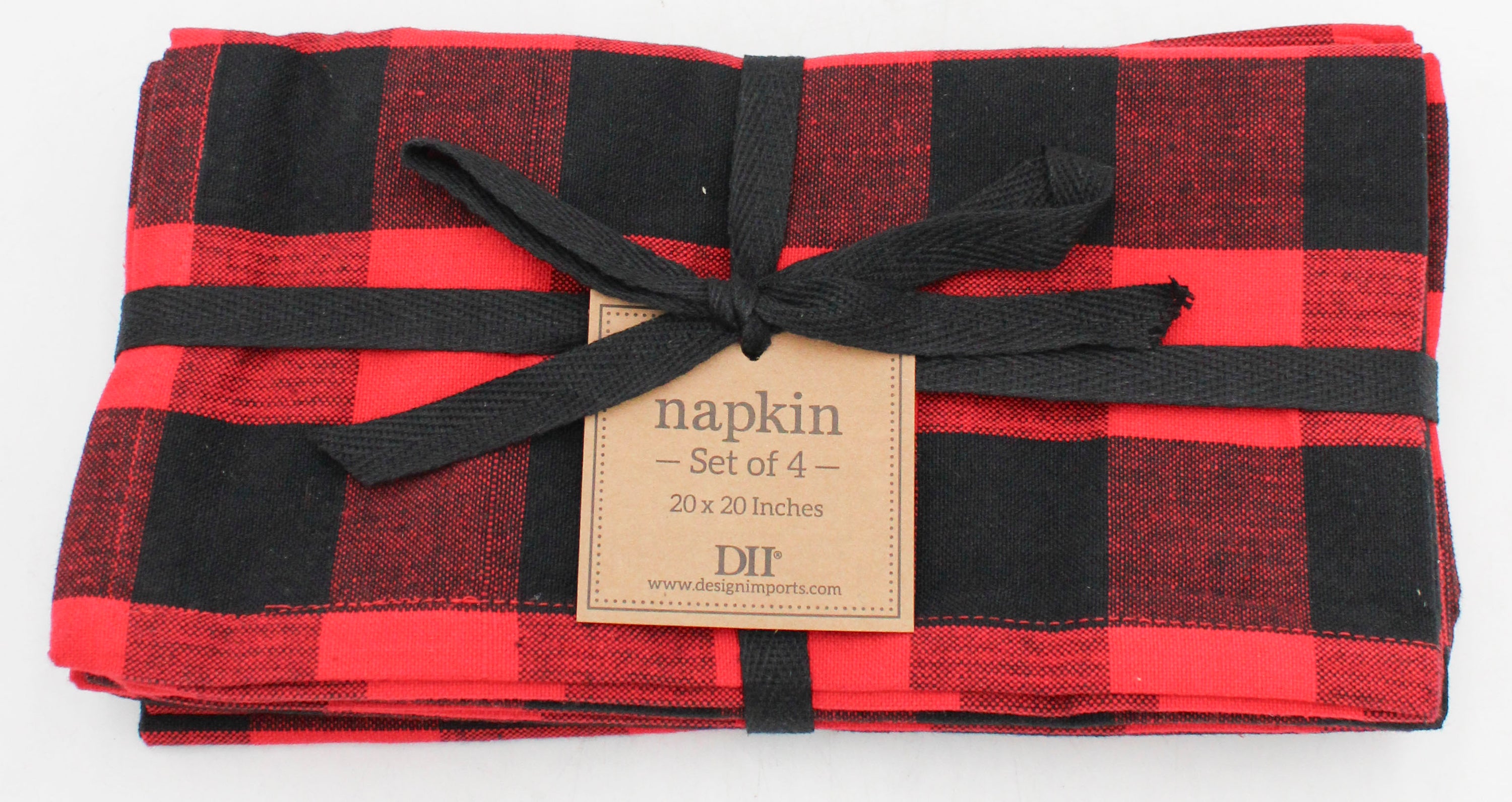 4CT BUFFALO CHECK NAPKIN SET