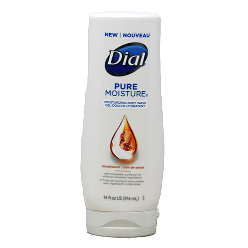 DIAL MOIST BODYWASH 14oz-SANDALWOOD