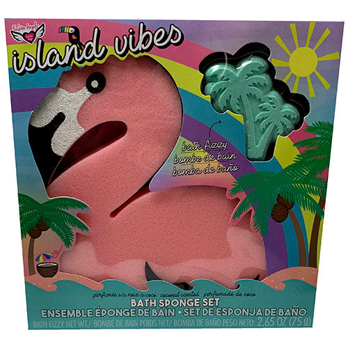 BATH SPONGE SET W/BTH BOMB-ISLAND