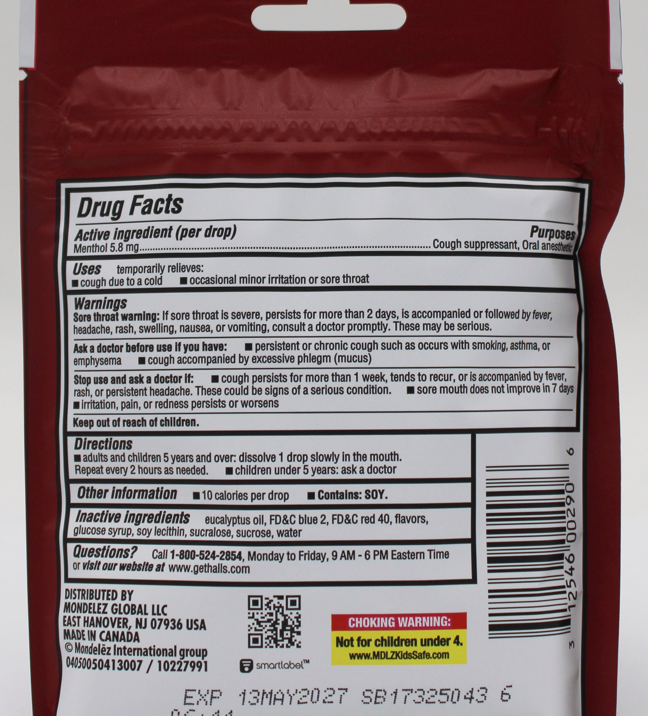 14PC HALLS CHERRY BAG 14 PC EXP 5/13/27