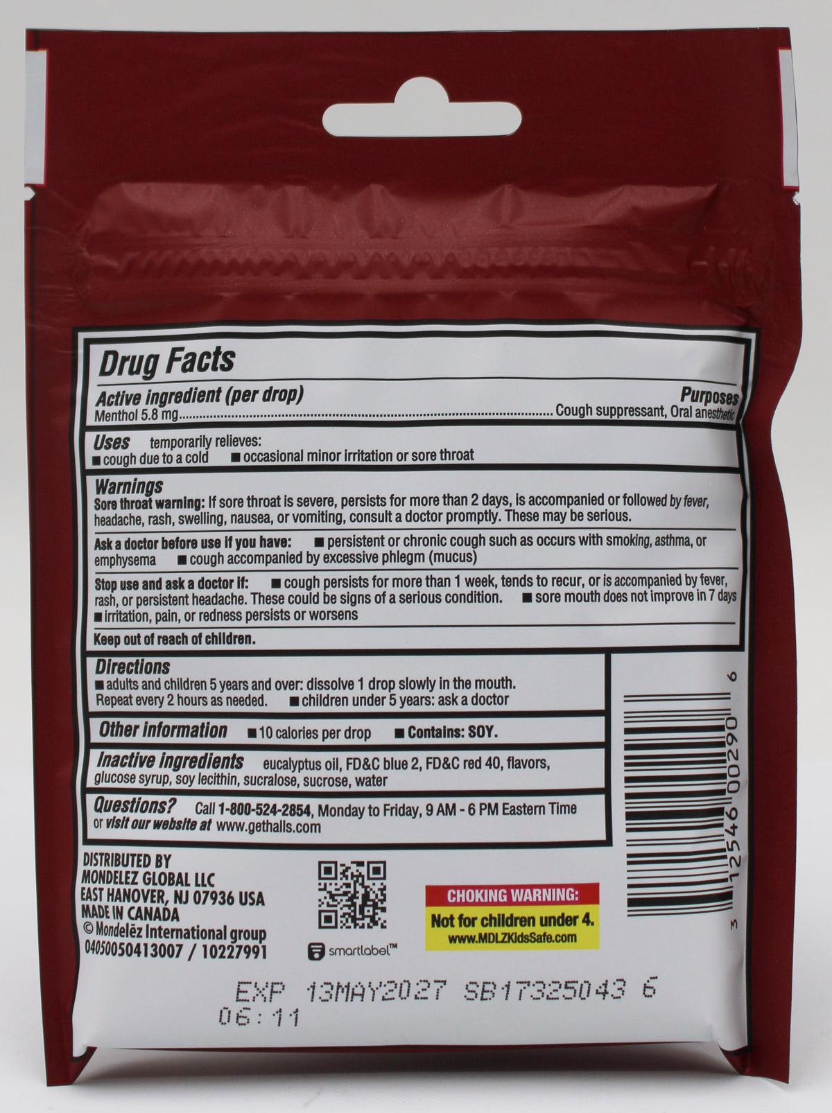 14PC HALLS CHERRY BAG 14 PC EXP 5/13/27