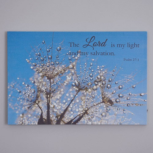 THE LORD IS MY LIGHT LED CANVAS PRINT 23.75"L x 15.75"W