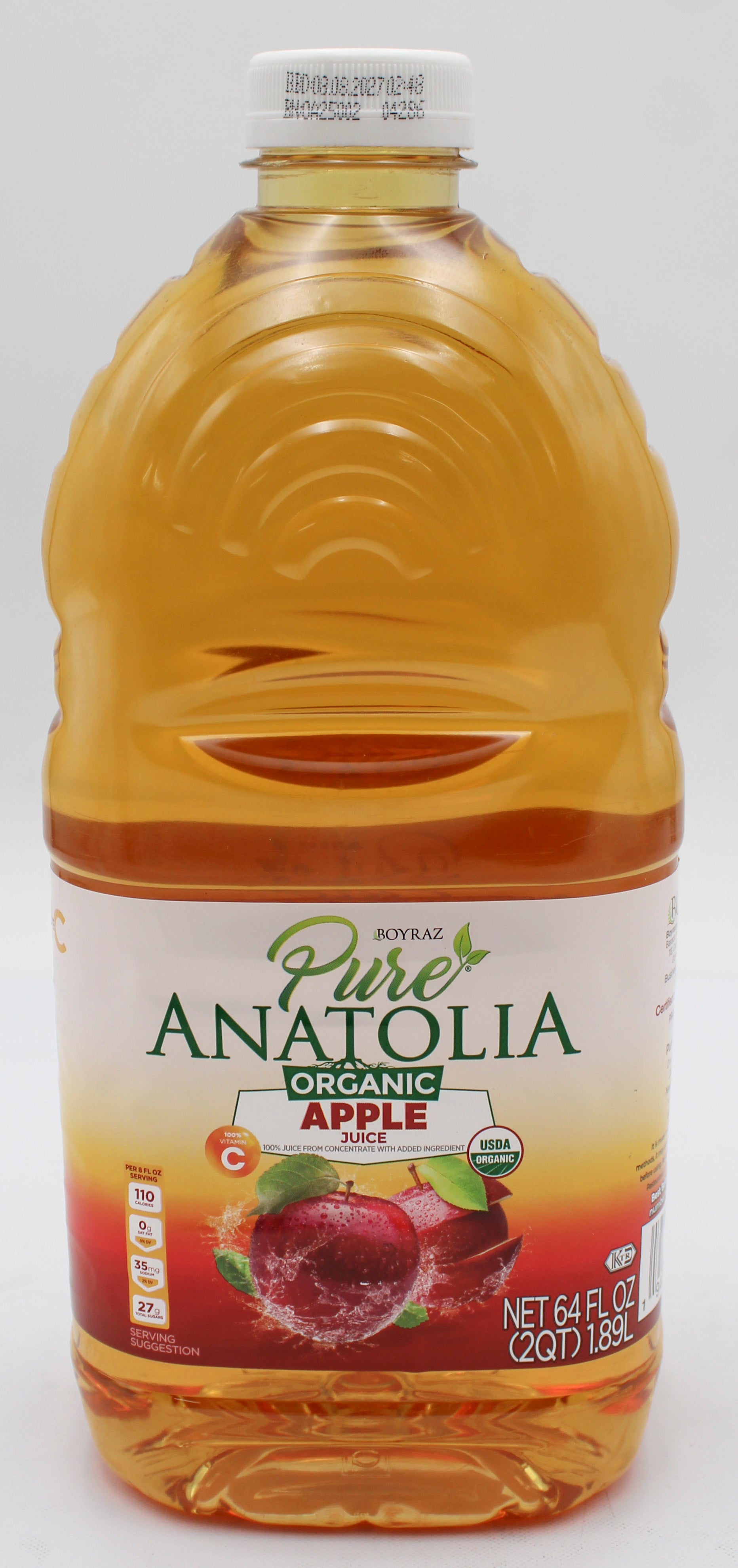 ORGANIC APPLE JUICE 64 FL OZ BB 8/8/27