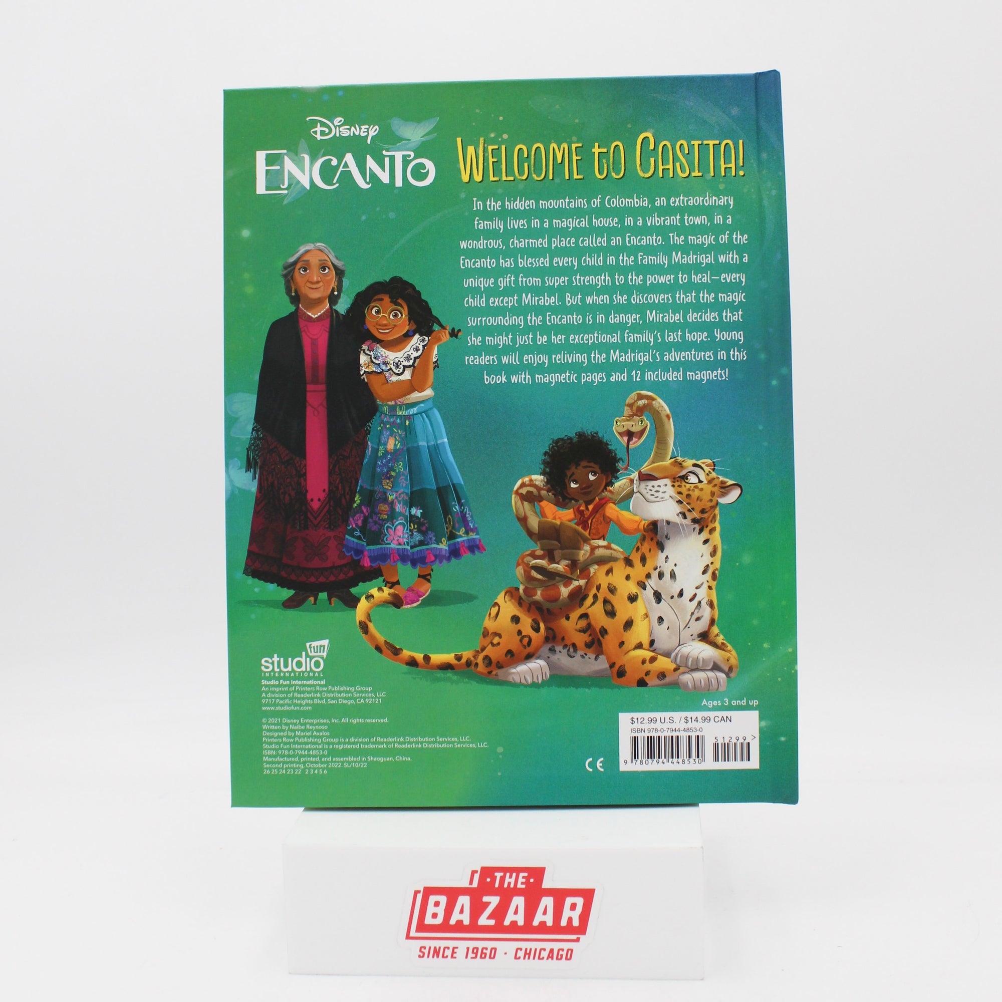 DISNEY ENCANTO: WELCOME TO CASITA! MAGNETIC HARDCOVER 10PG. PP $12.99