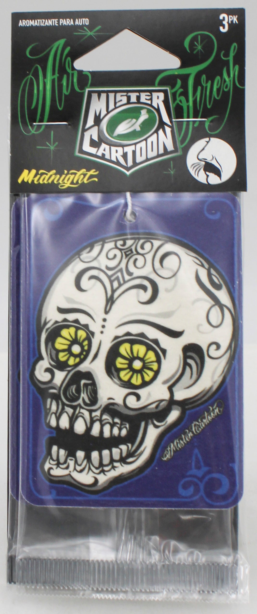 SP TURTLE WAX MISTER CARTOON AUTO AIR FRESHENER 3ct MIDNIGHT