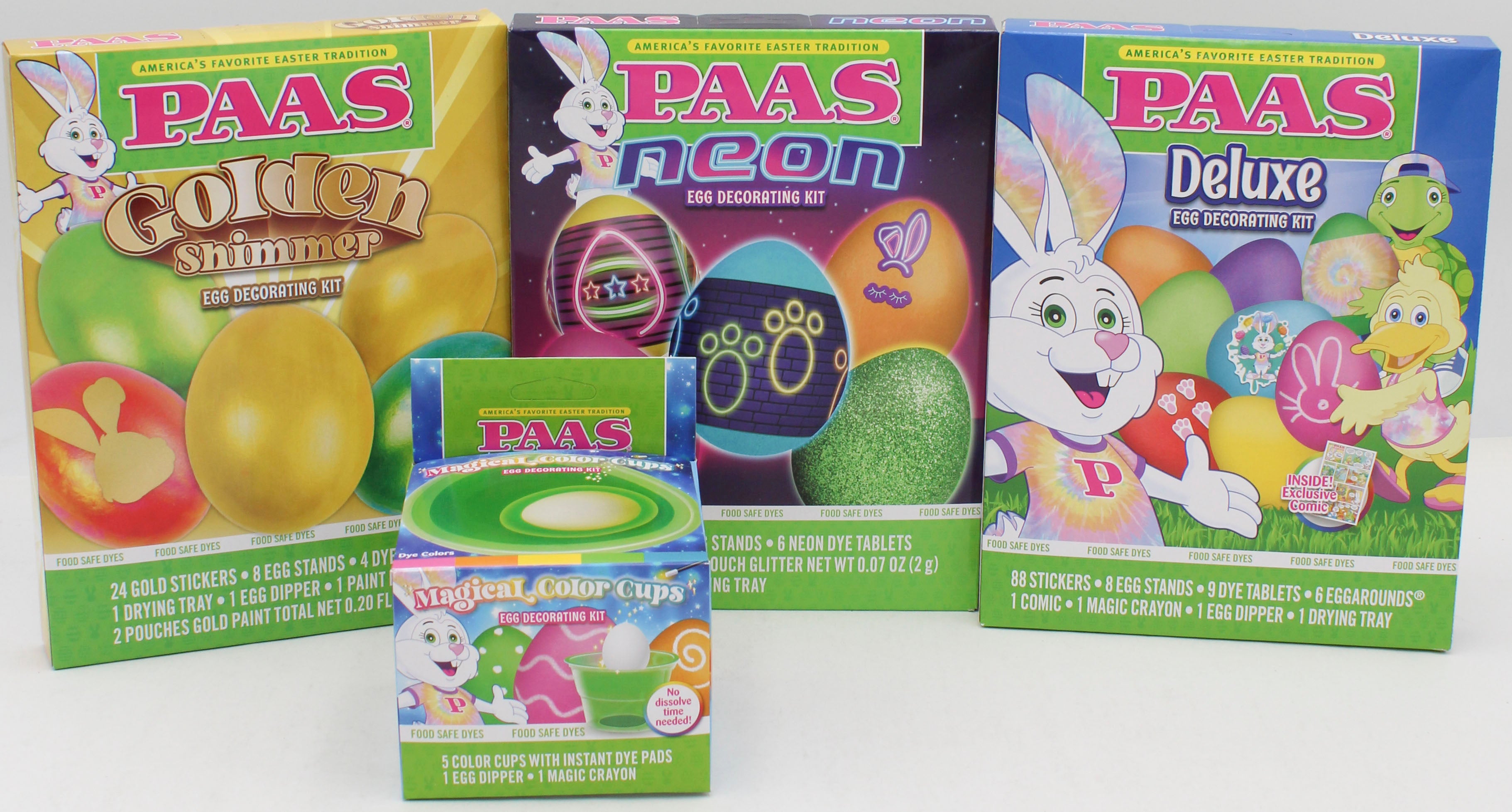 PAAS MAGICAL EGG DECORATING COLOR CUPS & ASSORTED KITS FLOOR DISPLAY