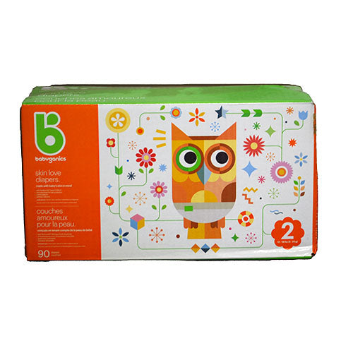 BABYGANICS DIAPERS SIZE 2 BOX - 90CT CA