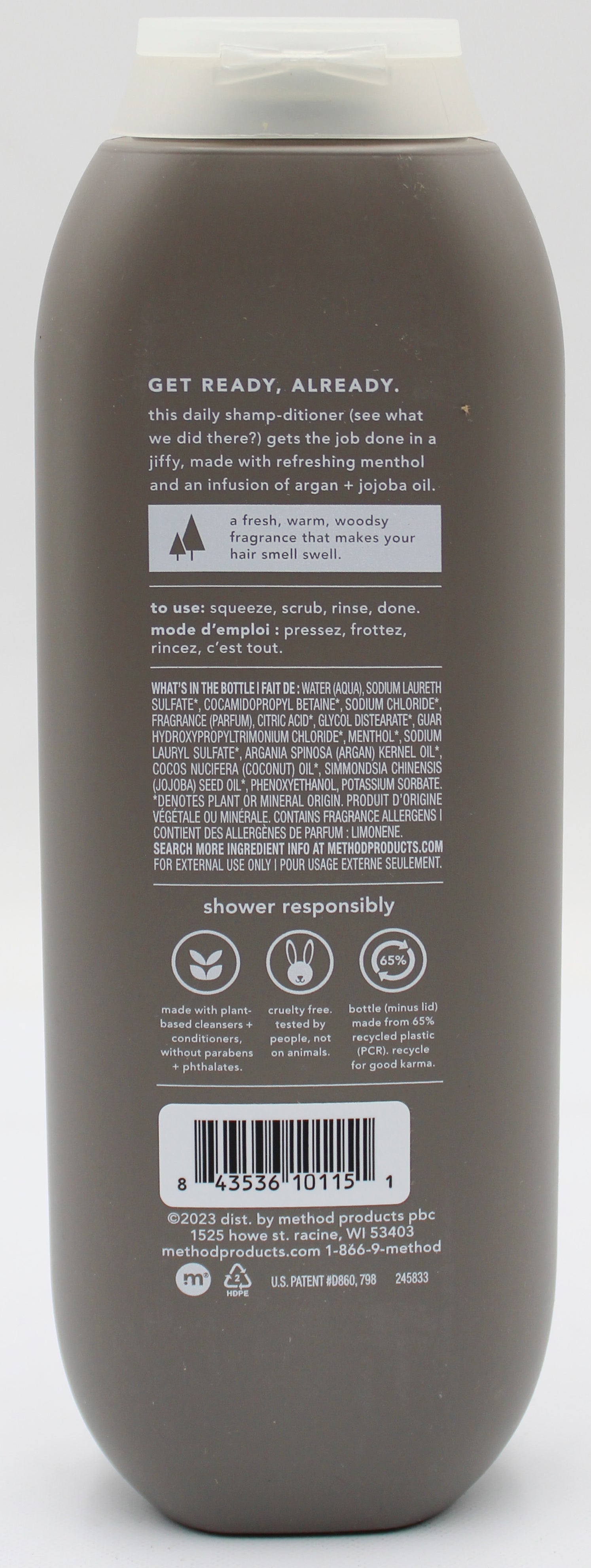 METHOD MENS 2IN1 SHAMPOO/CONDITIONER CEDAR + CYPRUS 14oz US