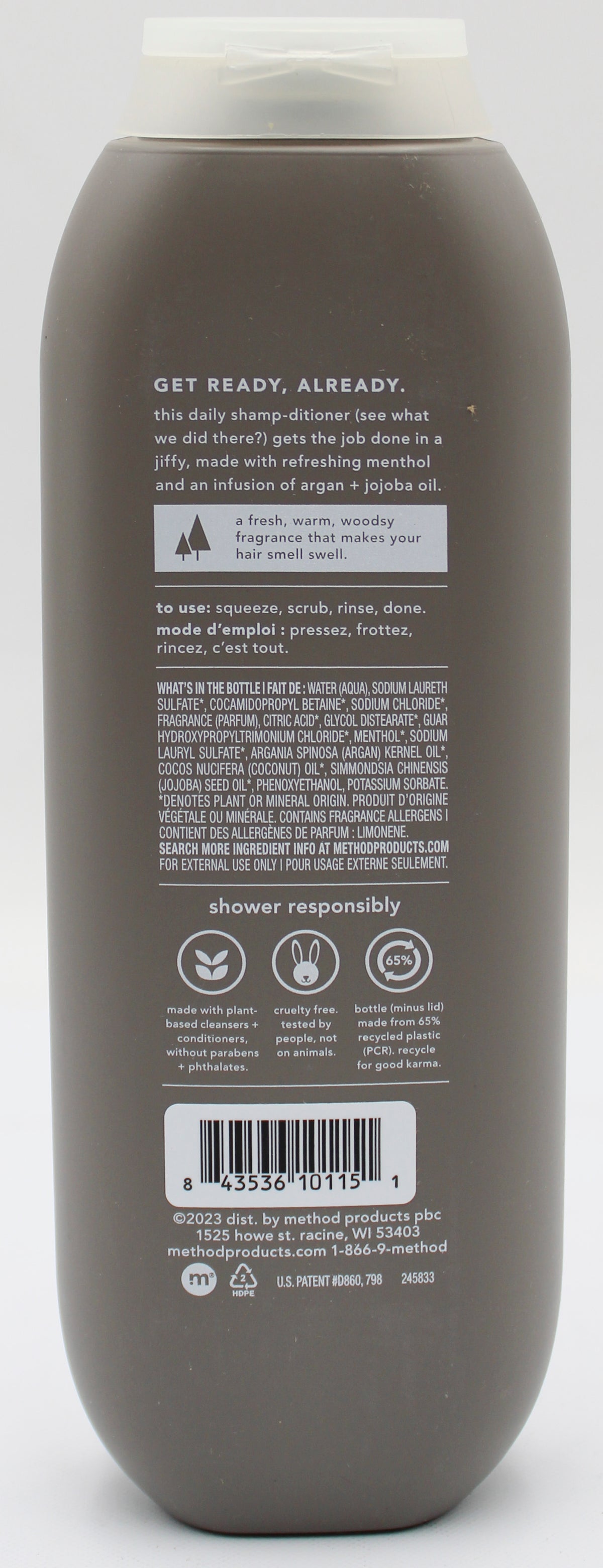METHOD MENS 2IN1 SHAMPOO/CONDITIONER CEDAR + CYPRUS 14oz US