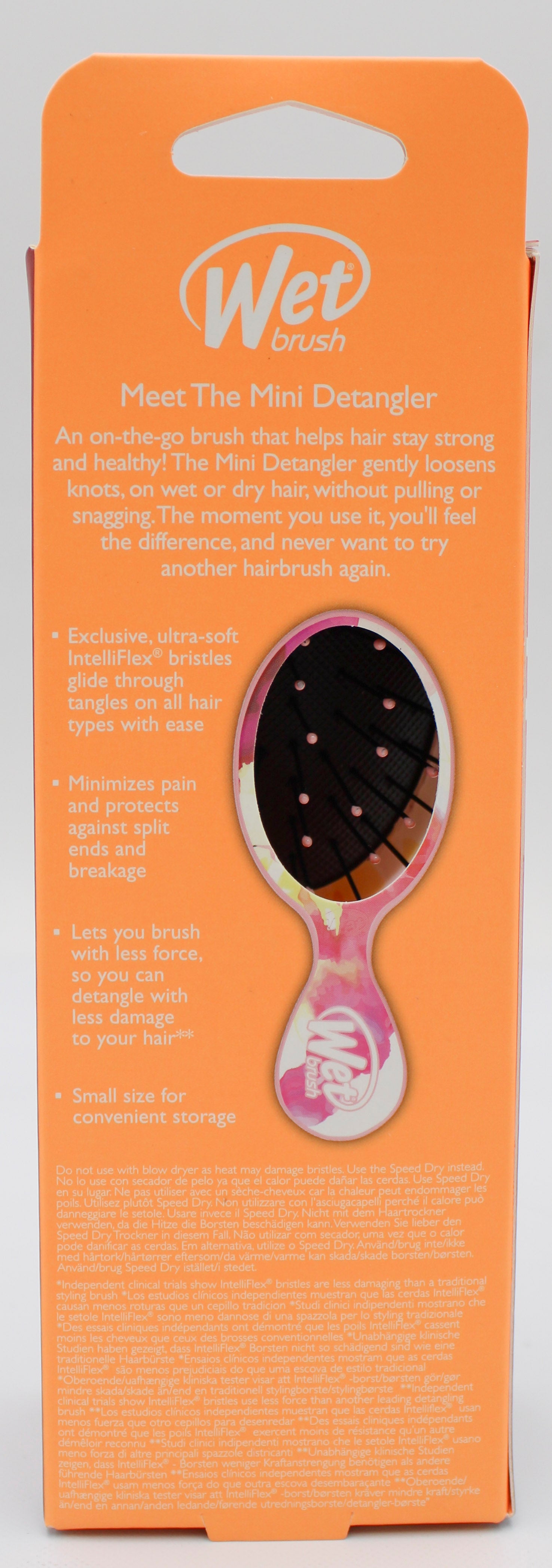 WET BRUSH STELLAR SKIES MINI DETANGLER ROSE SKIES NI