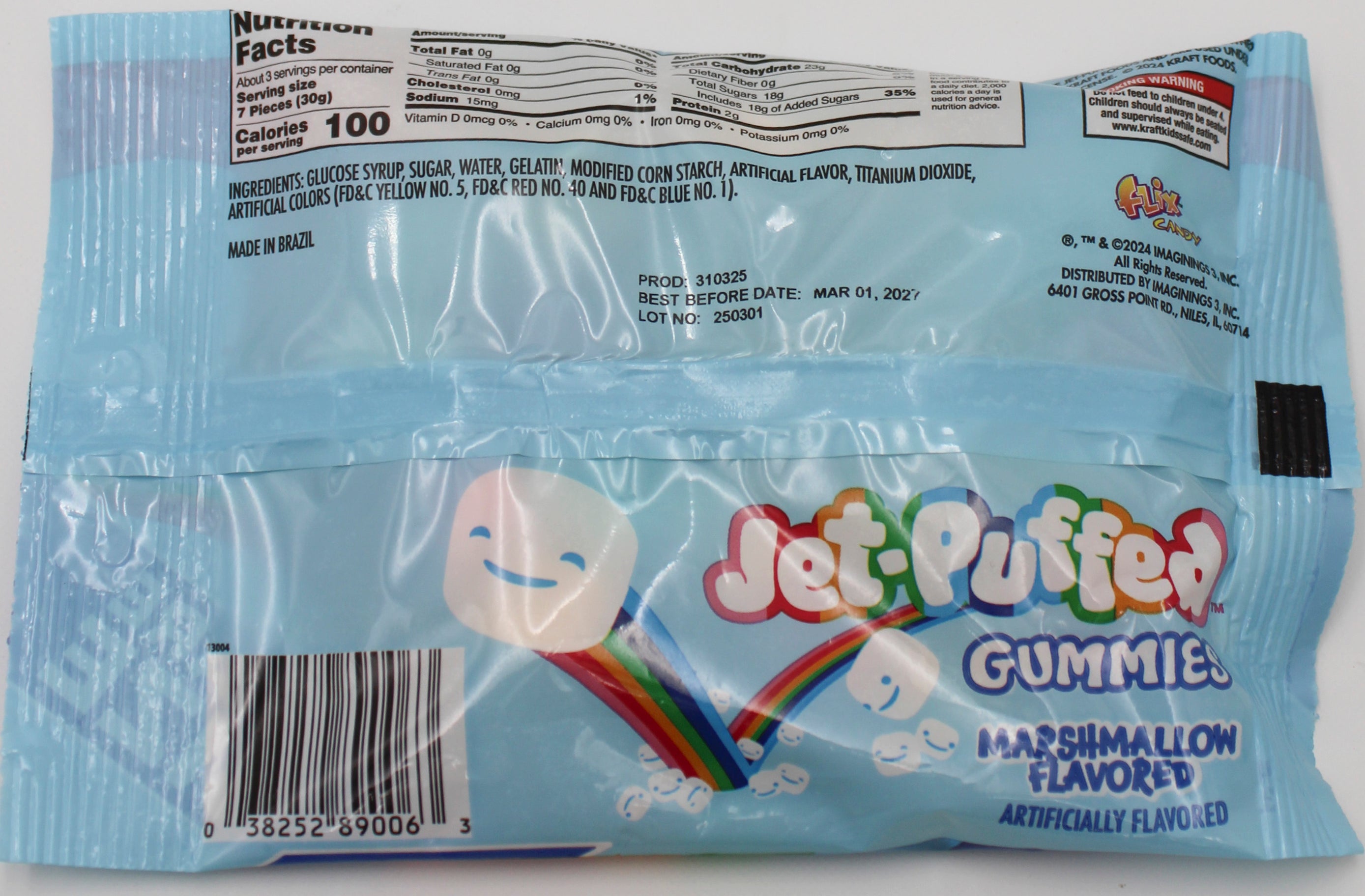 JET-PUFFED EVERYDAY GUMMIES 3.5 OZ BB 3/1/27