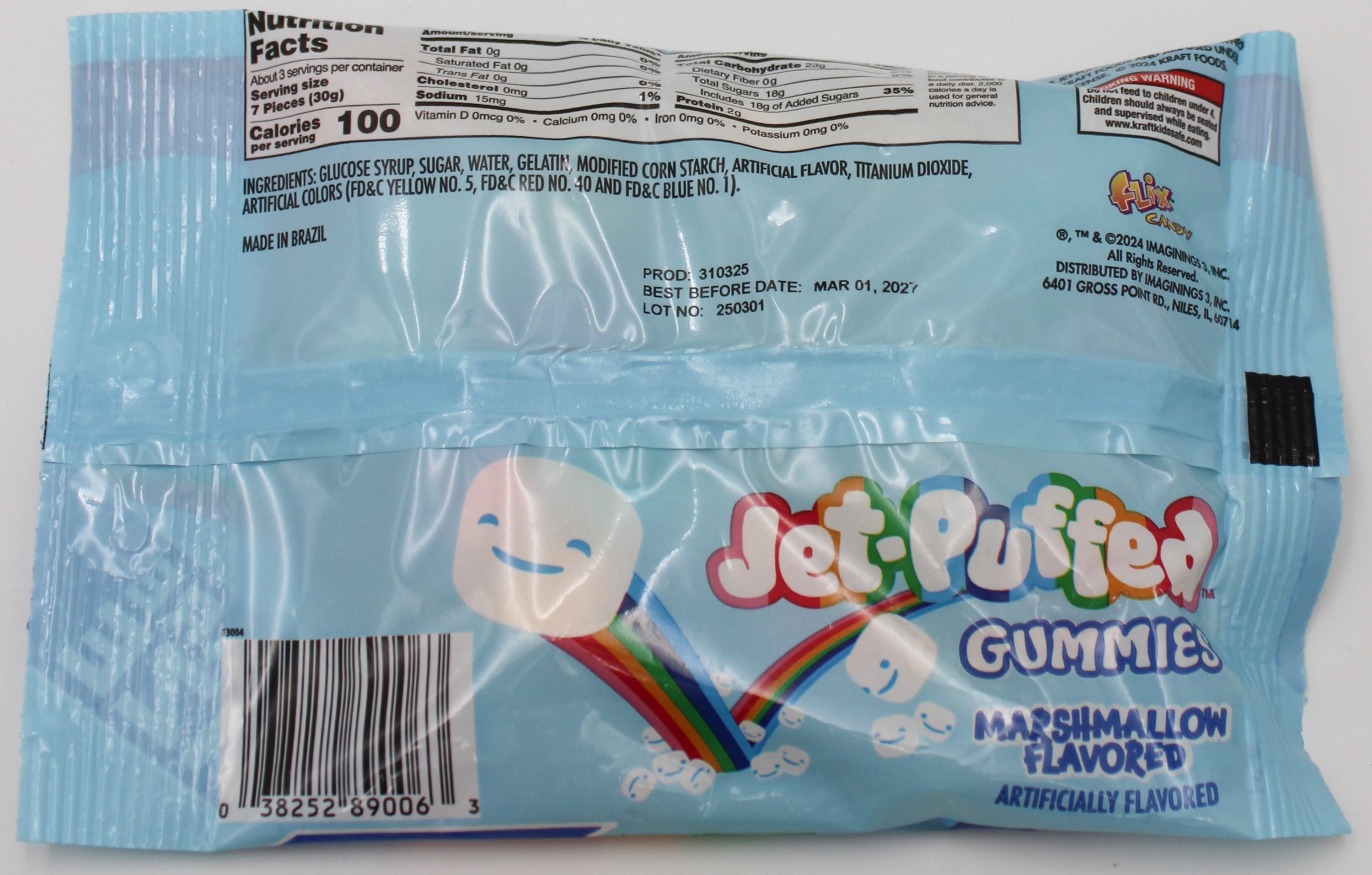 JET-PUFFED EVERYDAY GUMMIES 3.5 OZ BB 3/1/27