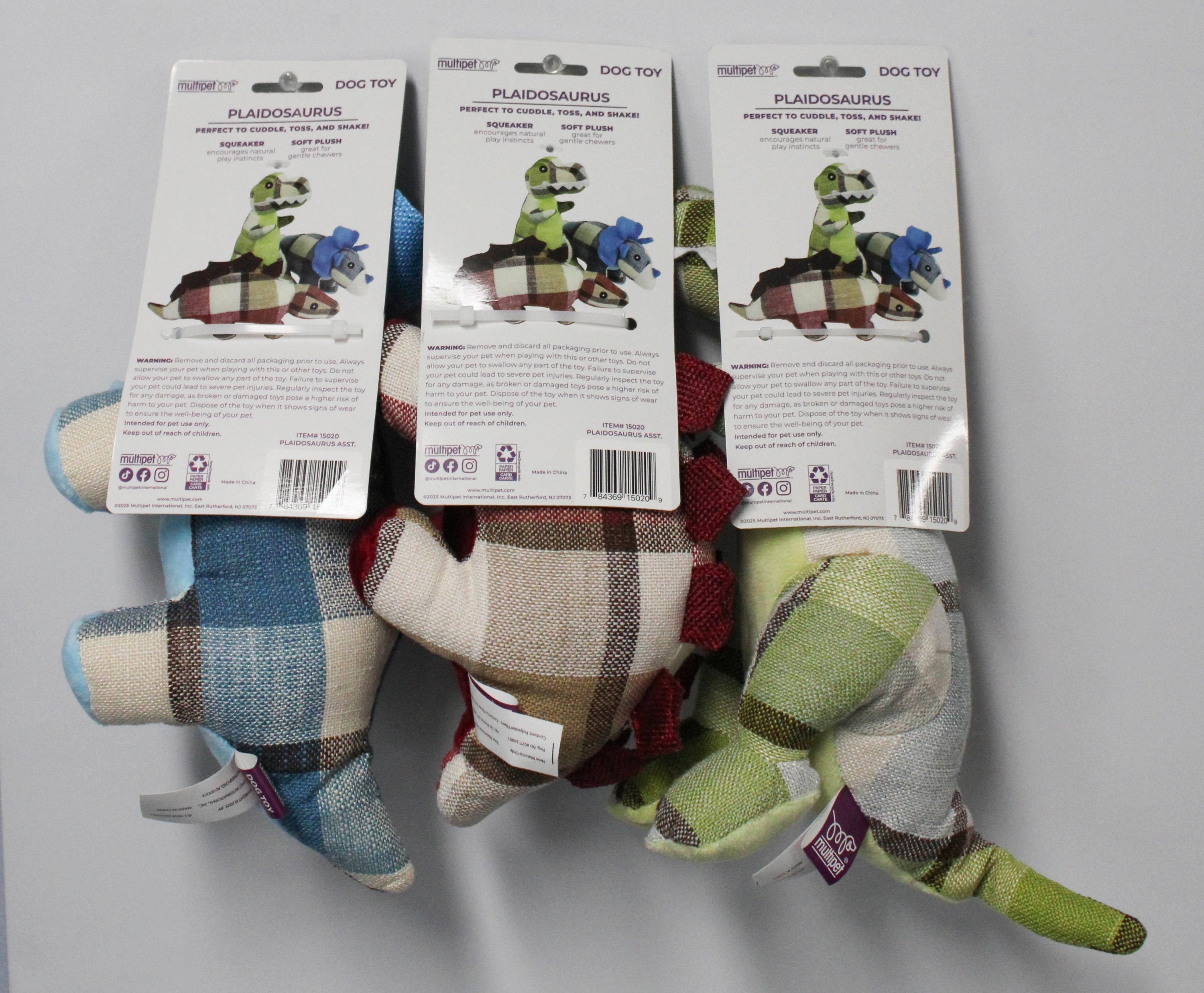 Multipet Plaidosaurus Dog Toy Wholesale - Bulk Distributor Supply