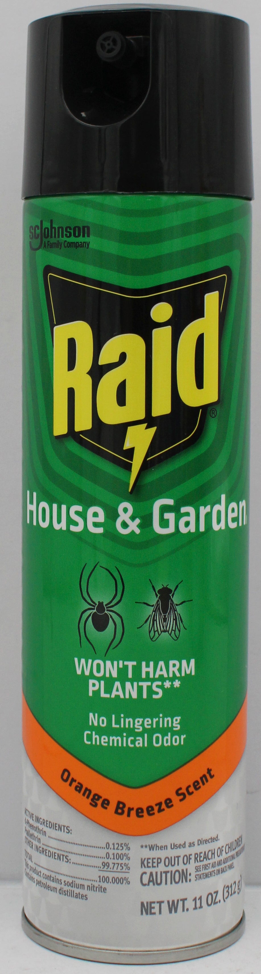 RAID HOUSE & GARDEN INSECT KILLER ORANGE 11oz