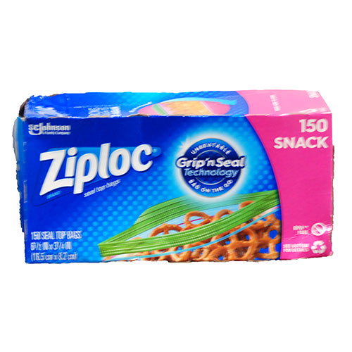 SP ZIPLOC BAG 150CT SNACK