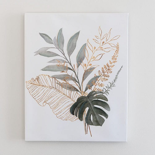 PHILODENDRON LEAF CANVAS PRINT 15.75"L x 19.75"H x 1D.