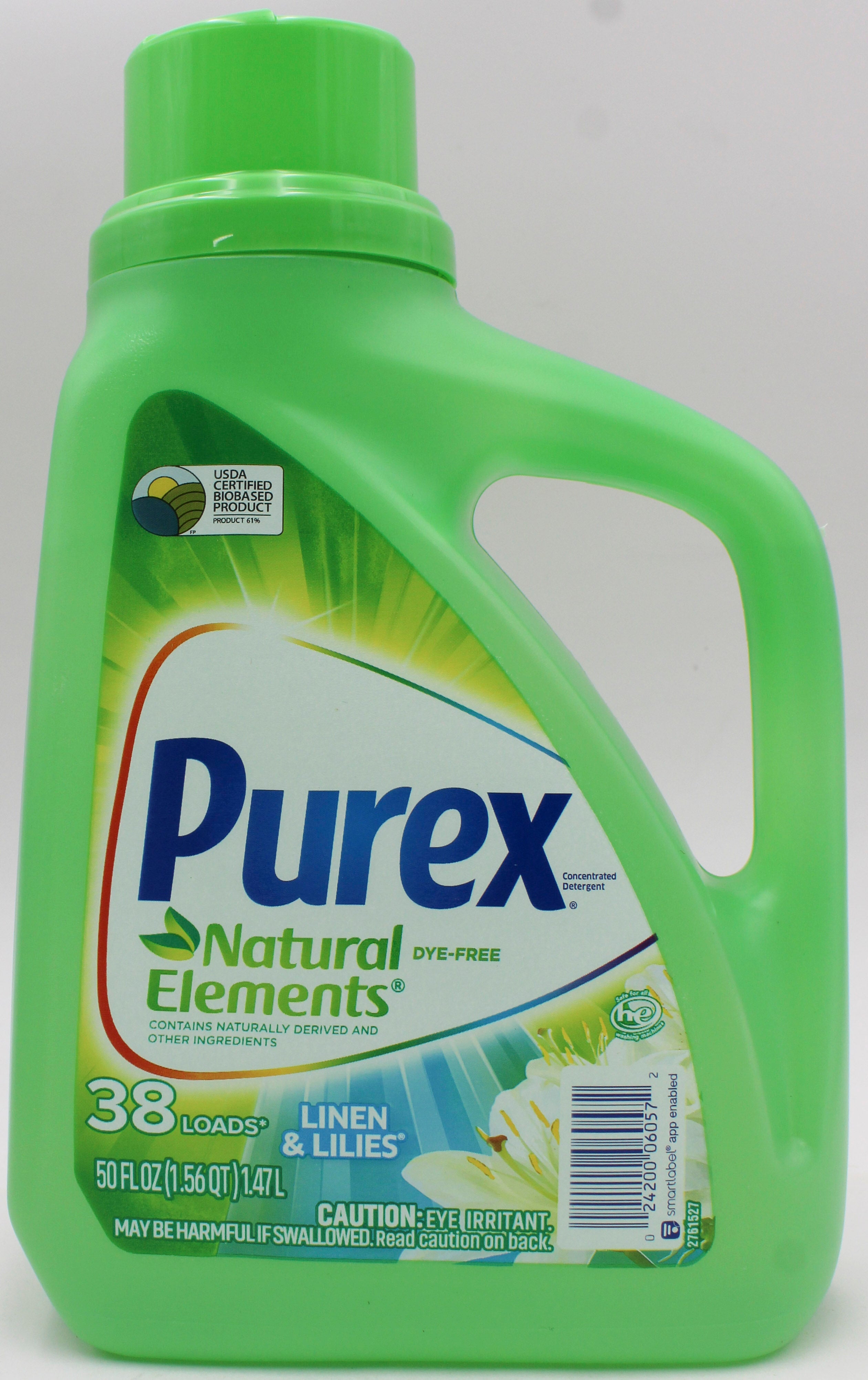 PUREX LIQUID LAUNDRY DETERGENT 50OZ- LINEN & LILLIES