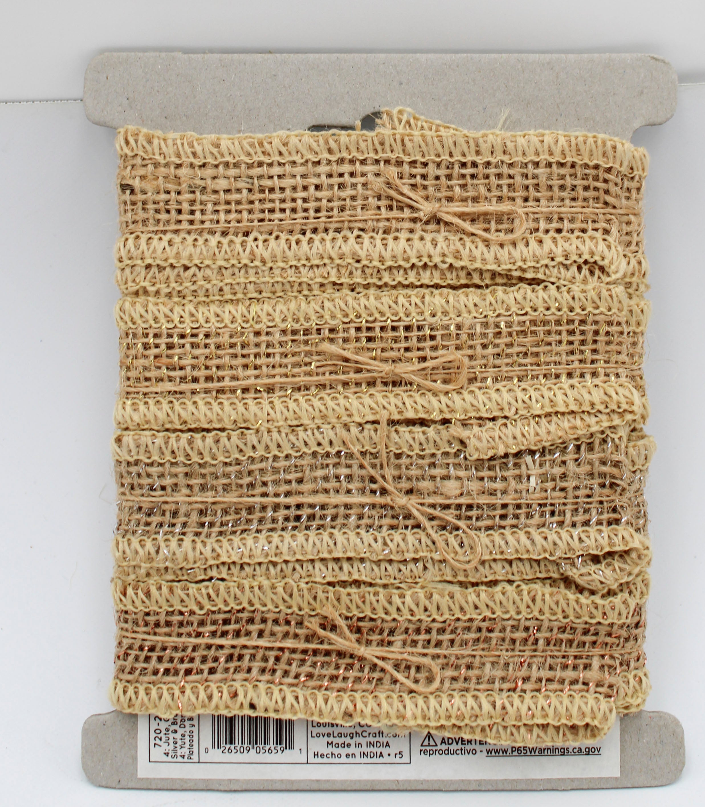 Burlap Ribbon Multi-Pack Assorted Metallics, 4 x 1yd Rolls