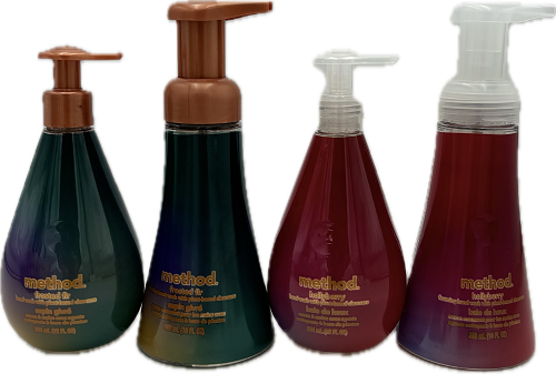 METHOD FOAMING/GEL HAND WASH ASSORTED 24CT FLOORSTAND DISPLAY  NA