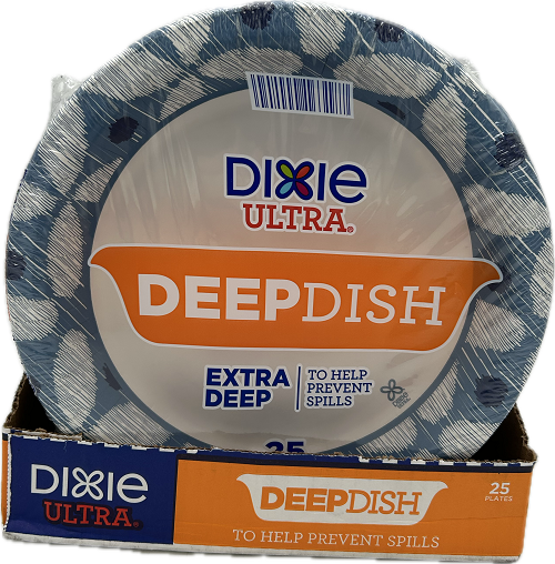DIXIE ULTRA DEEP DISH 9 9/16 IN 25CT
