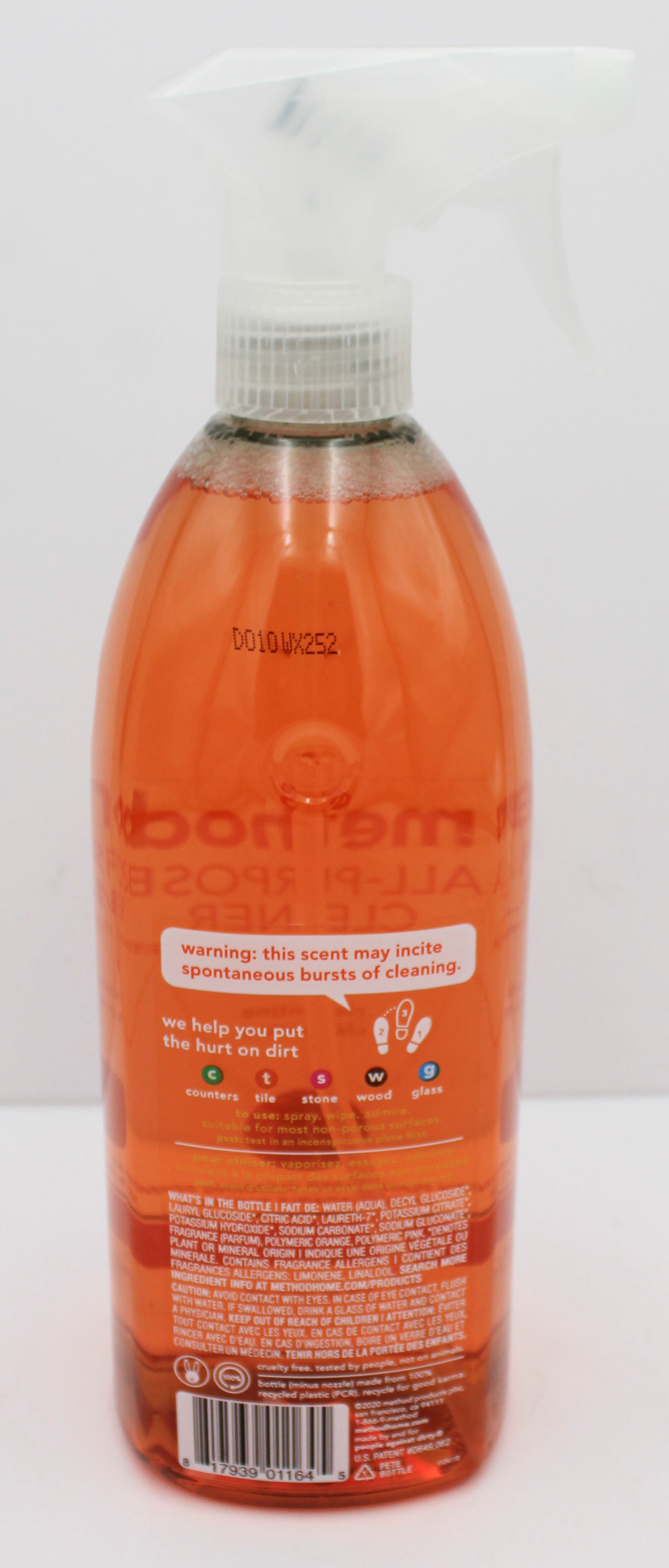 METHOD ALL PURPOSE CLEANER CLEMENTINE 28oz NA