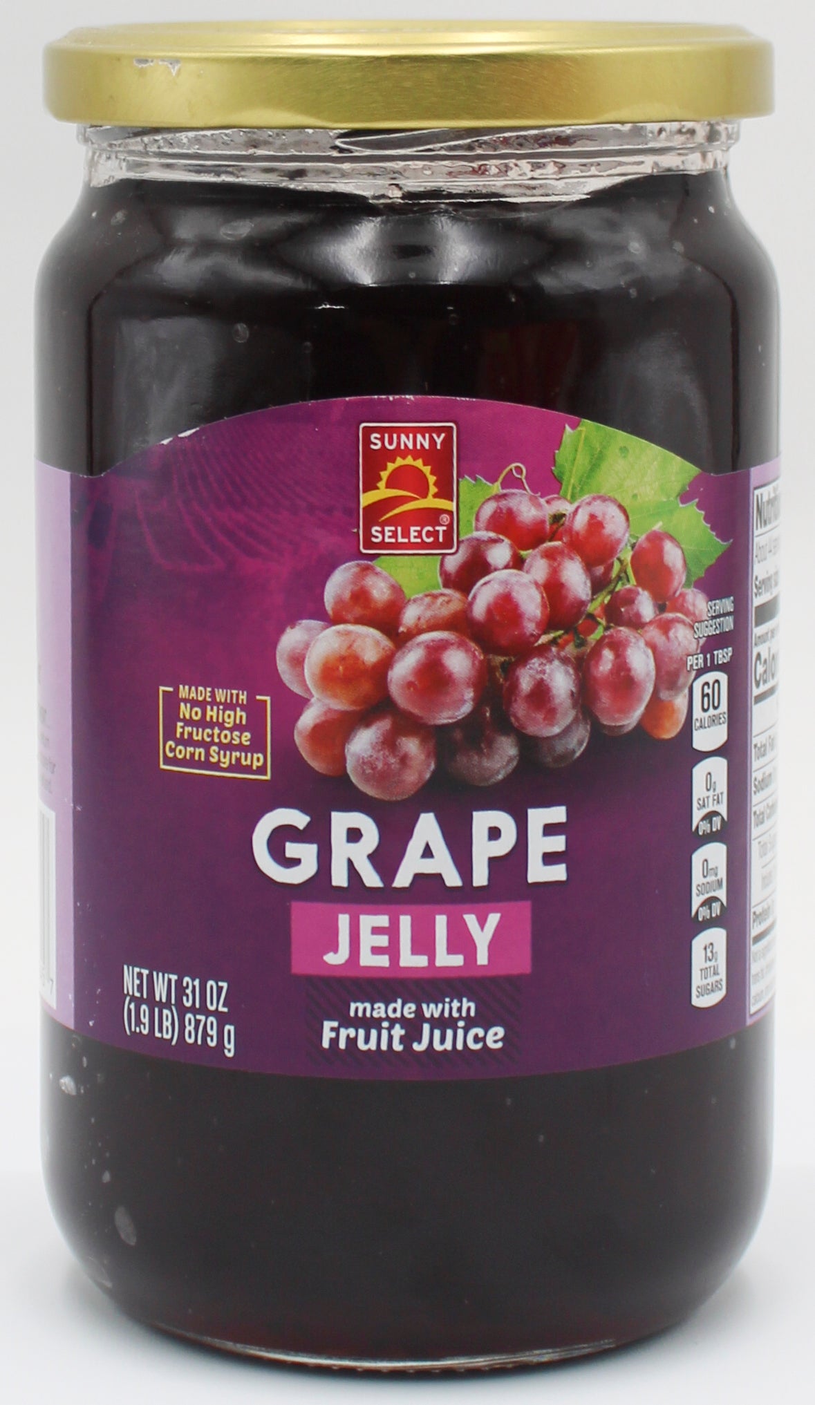 Sunny Select Grape Jelly 31oz - Bulk 6-Pack